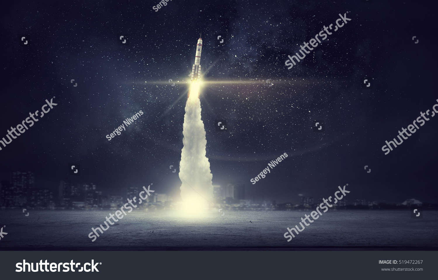 Space exploration background . Mixed media