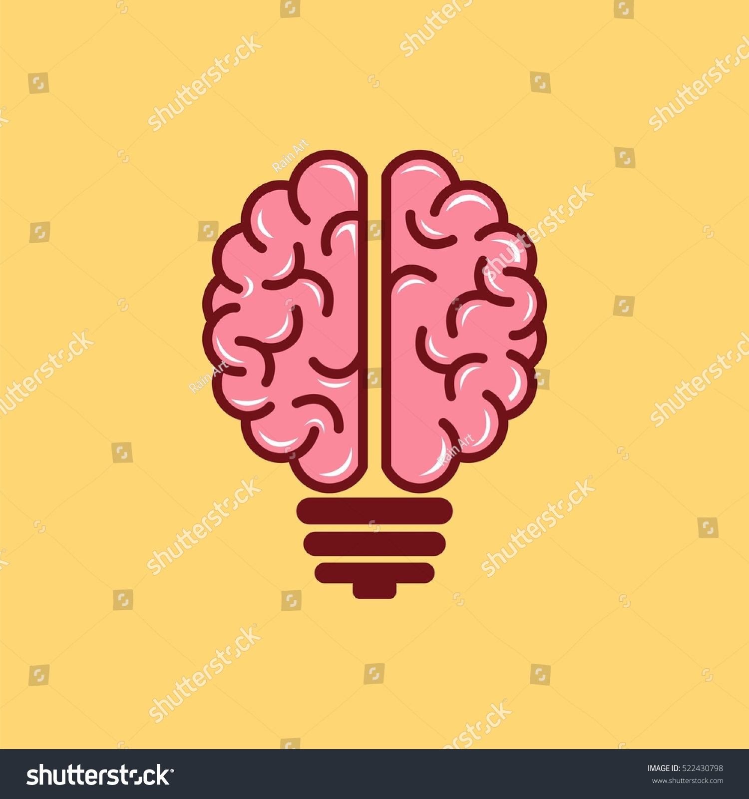 Brain logo vector