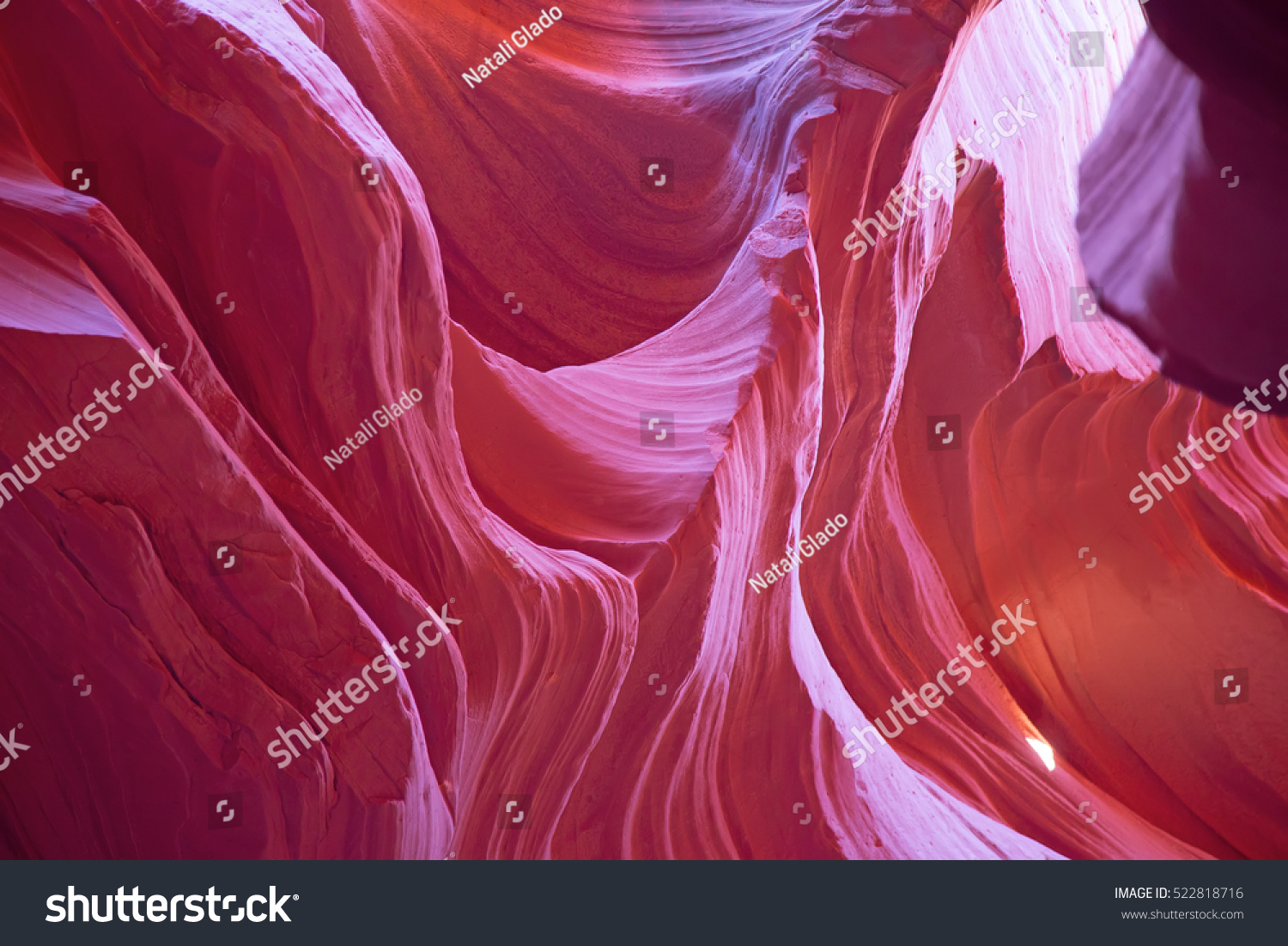 Famous Antelope canyon near Page  Arizona