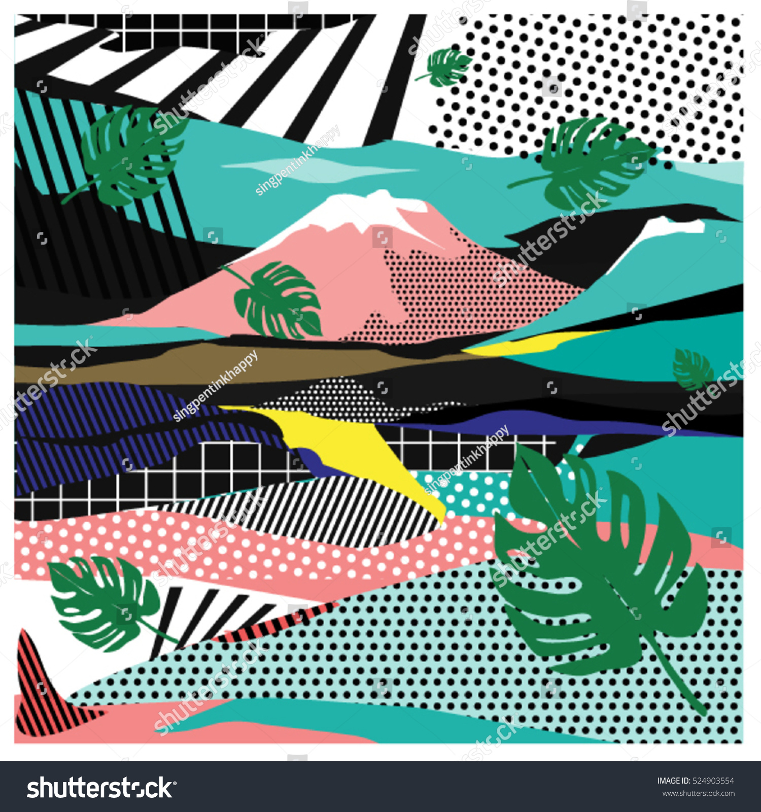 Trendy vector cards illustration with floral elements and nature textures. Design for poster  card  invitation  brochure  and publication template. Art print and wallpaper background.