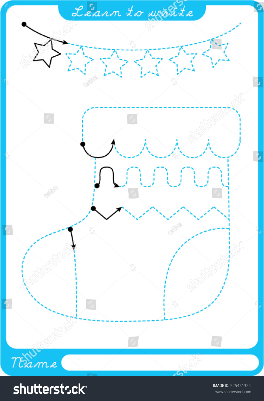 Preschool worksheet for practicing fine motor skills - tracing dashed lines.   Illustration and vector outline - A4 paper ready to print.