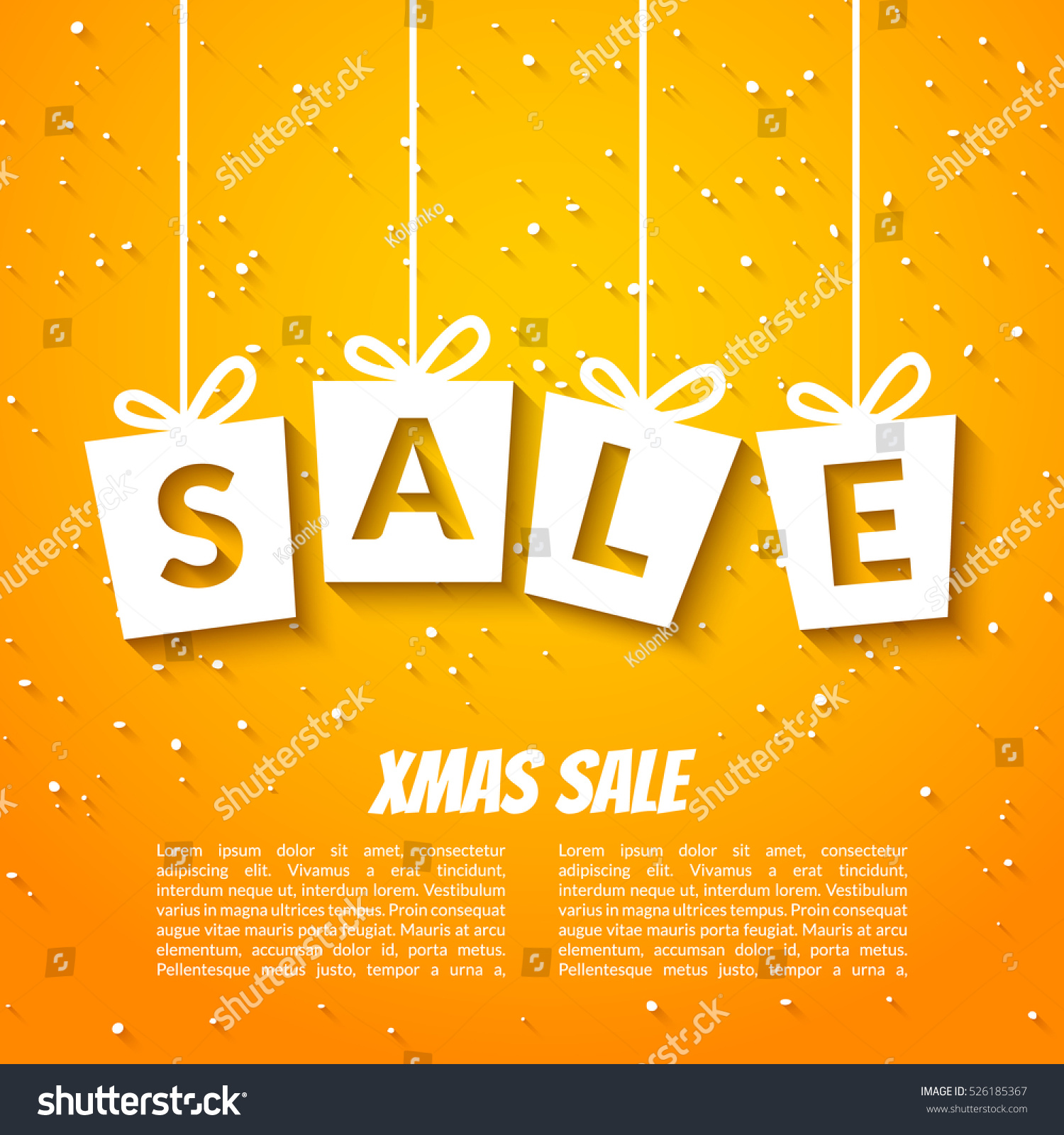 Christmas sale poster template. Xmas sale background. Winter holiday discount offer clearance blue template.