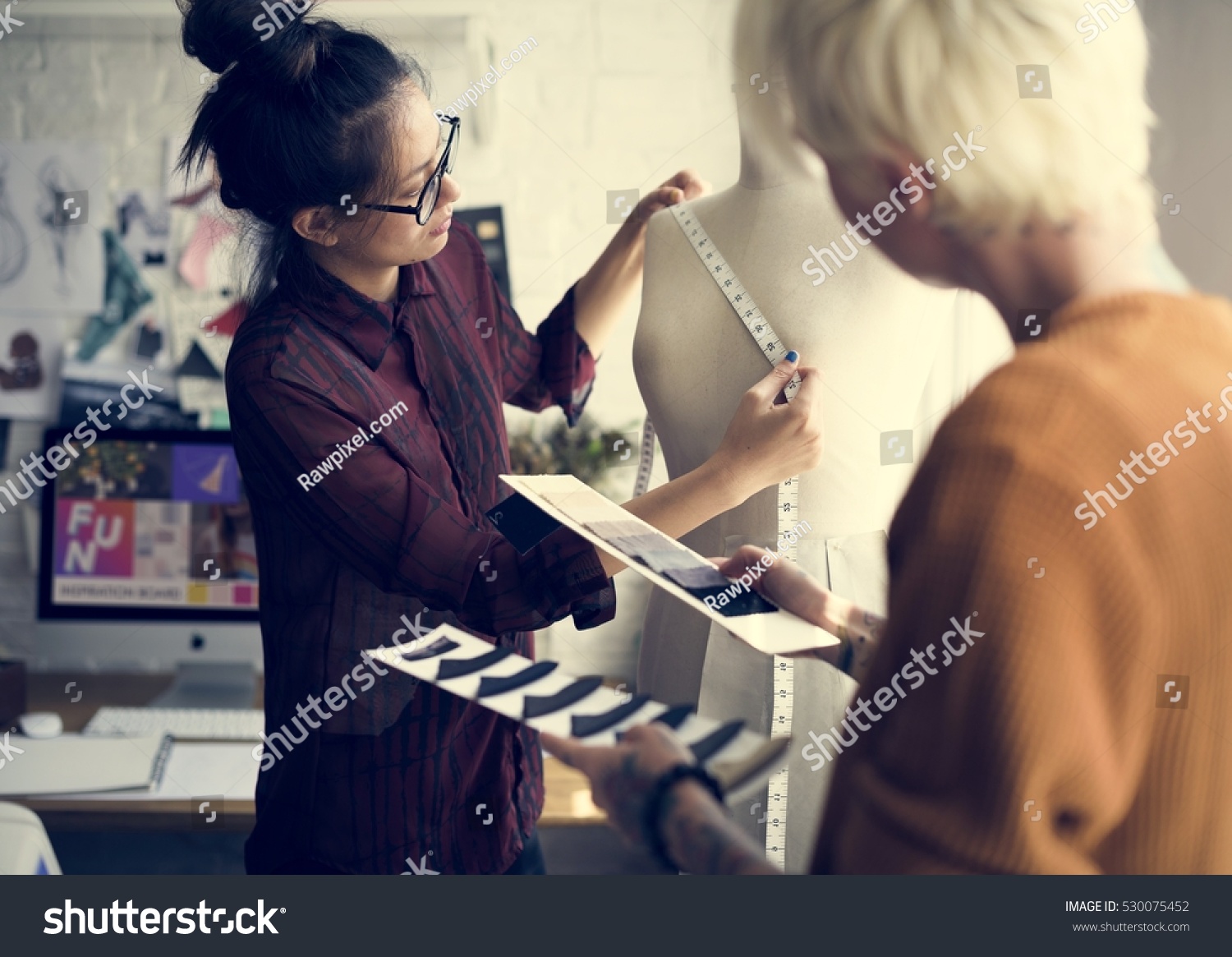 Fashion Design Mannequin Measurement Concept