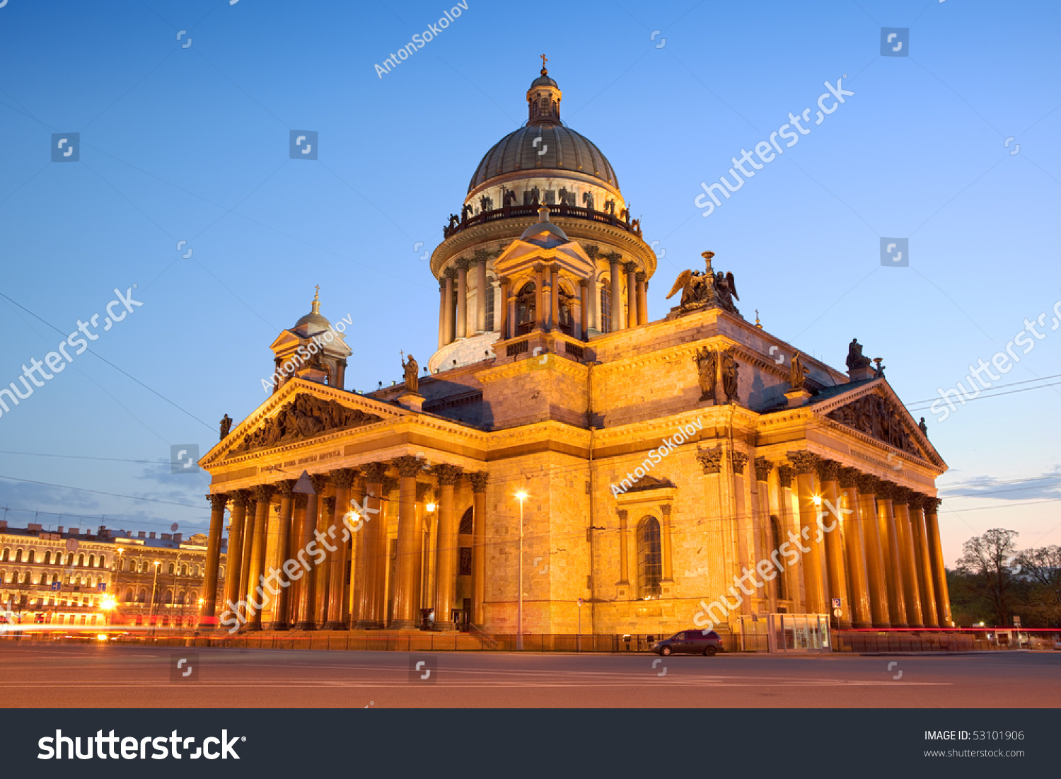 St. Isaac's Cathedral Saint-Petersburg  Russia. HDR.