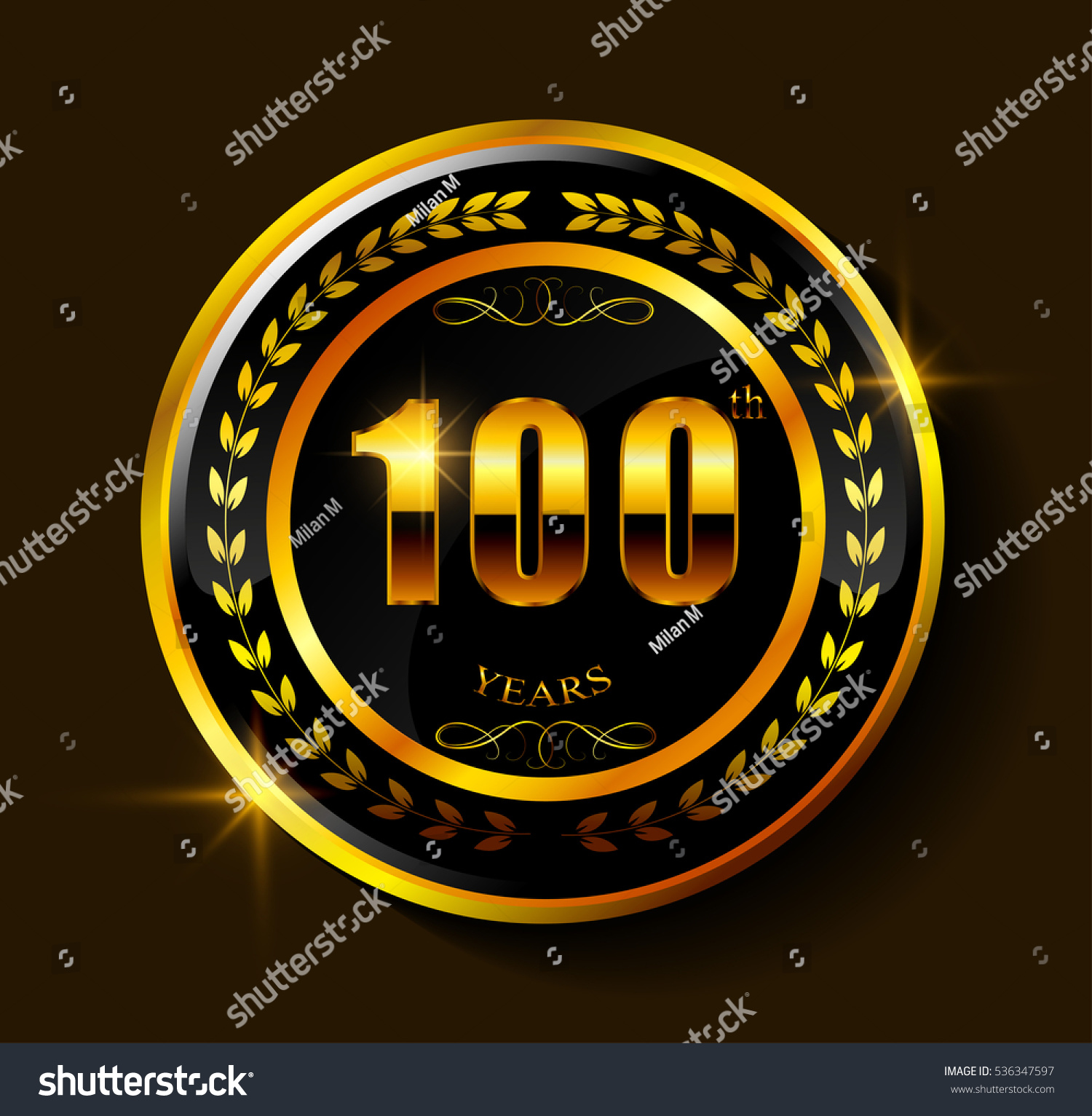 100 anniversary template design.100 years anniversary
