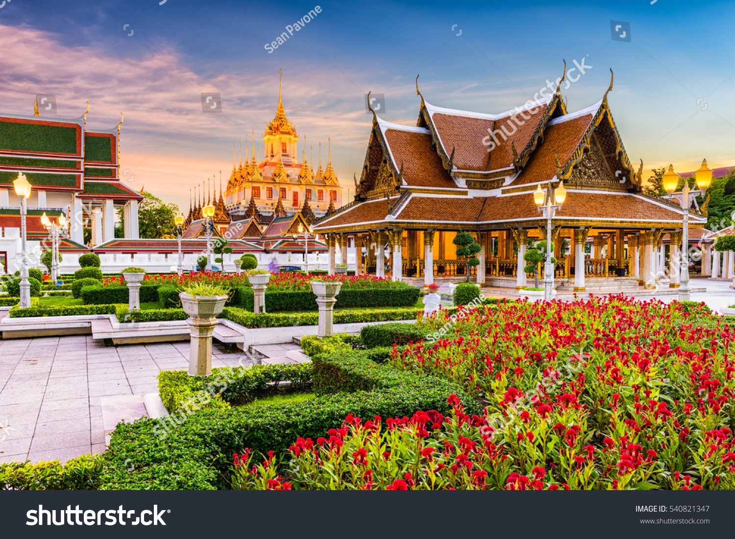 Wat Ratchanatdaram Temple in Bangkok  Thailand.