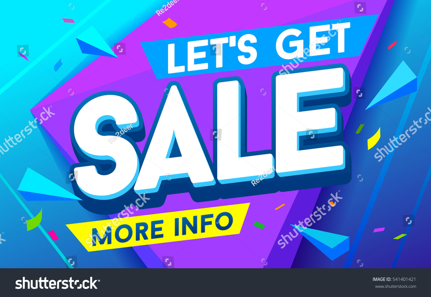 Let's get sale banner. Sale and discounts. Vector illustration. Sale Flyer design. Biggest sale poster Design banner