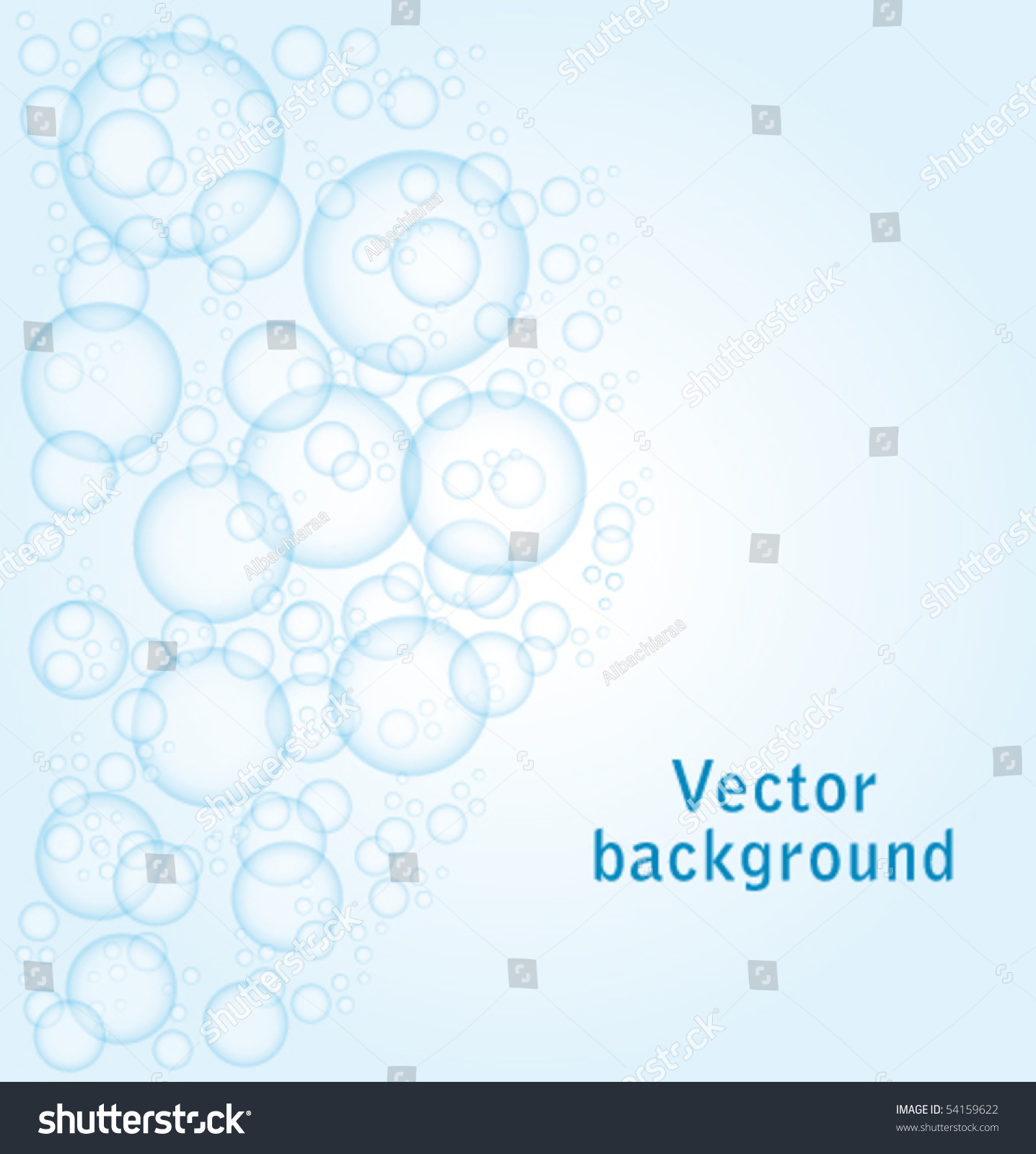 Bubbles background. Vector illustration.