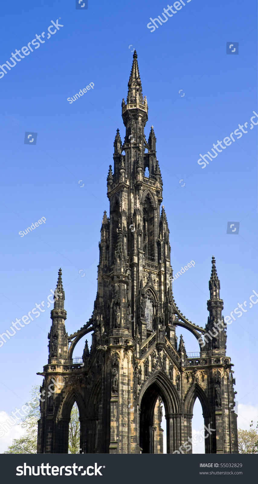 Scott Monument  Edinburgh  Scotland  UK