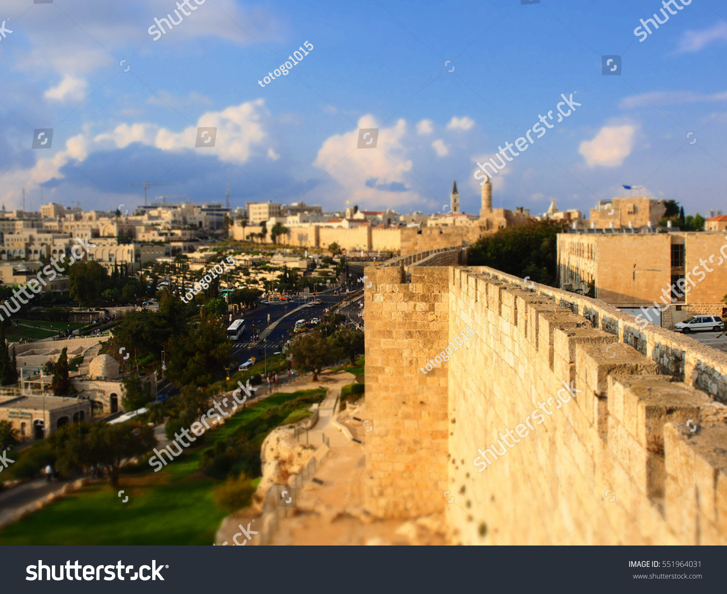 Jerusalem Wall top Israel Perspective