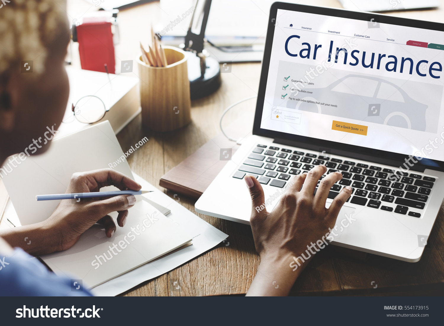 Business Woman Computer Concept