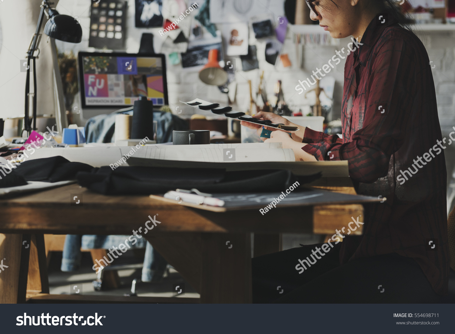 Fashion Design Materials Selection Concept