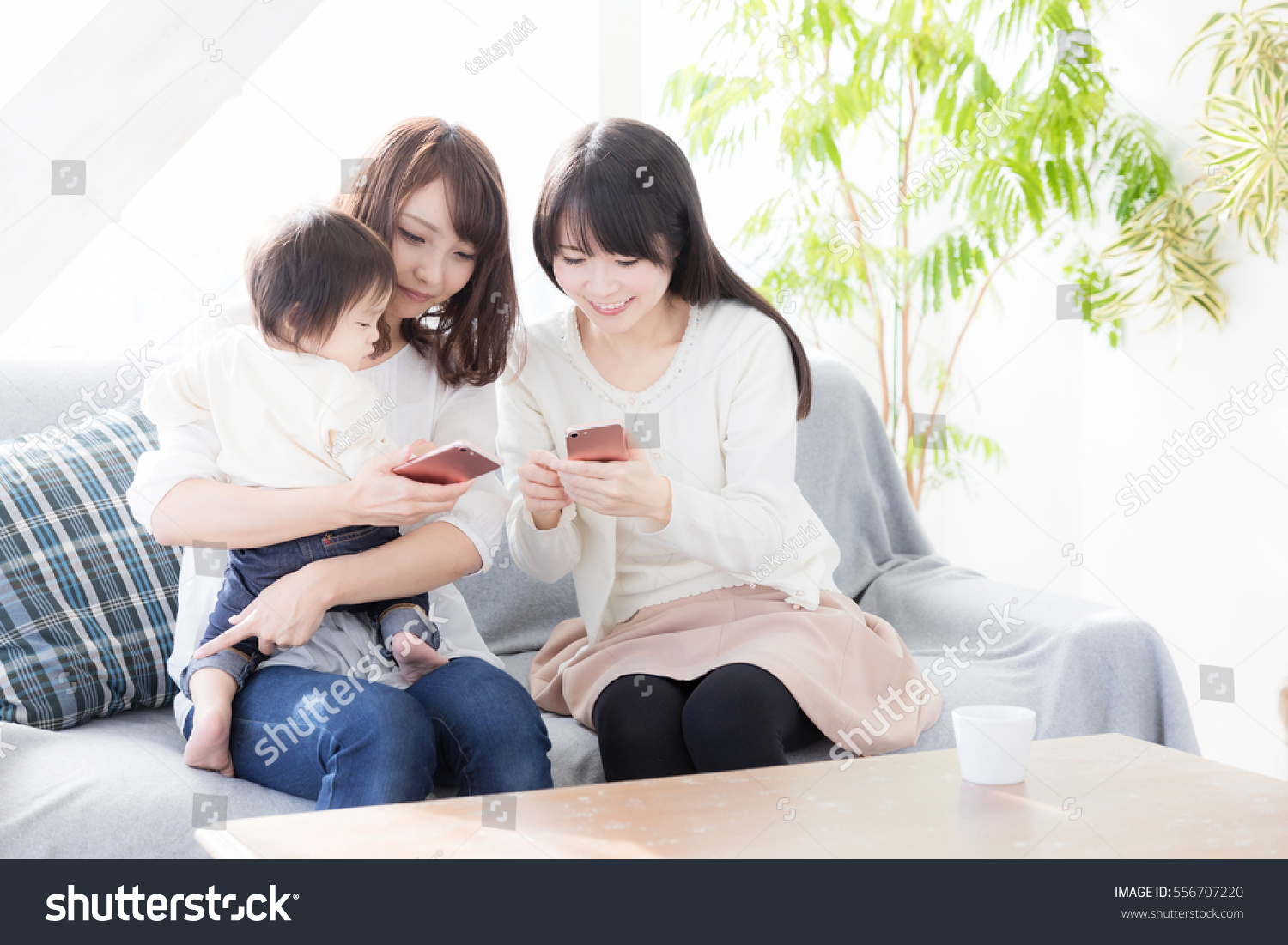 young asian family lifestyle image
