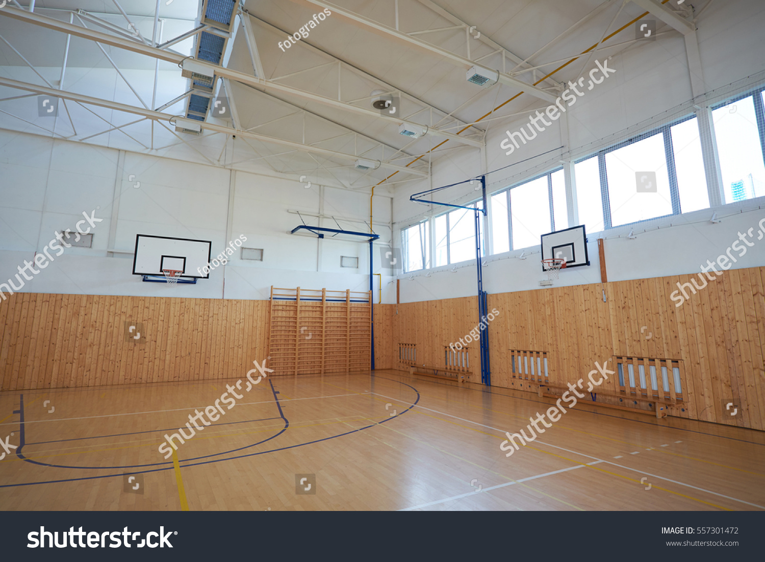 School GYM hall interior