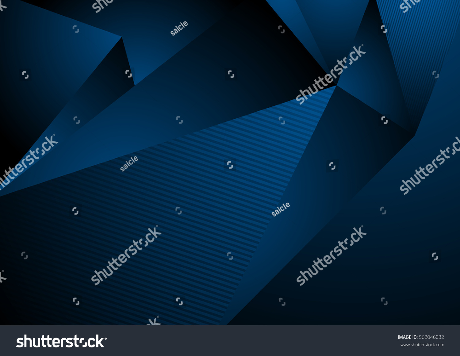 Dark blue abstract concept polygonal tech background. Vector digital art design eps 10