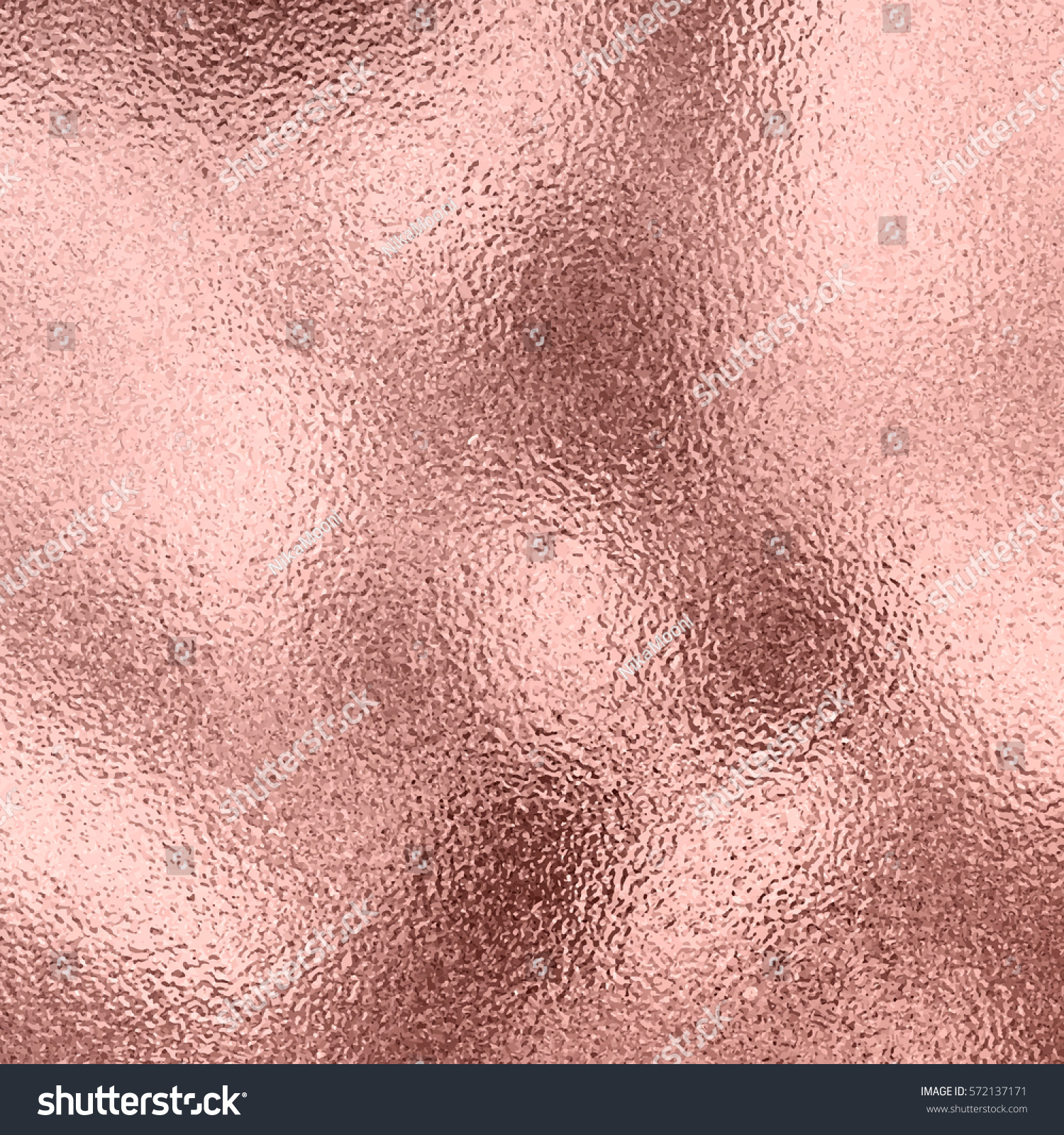 Vector rose gold metallic background with shine texture.