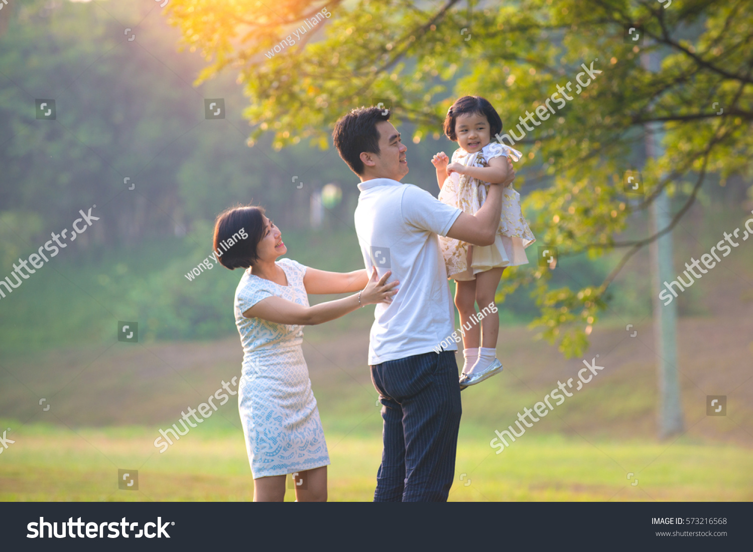 asian family outdoor