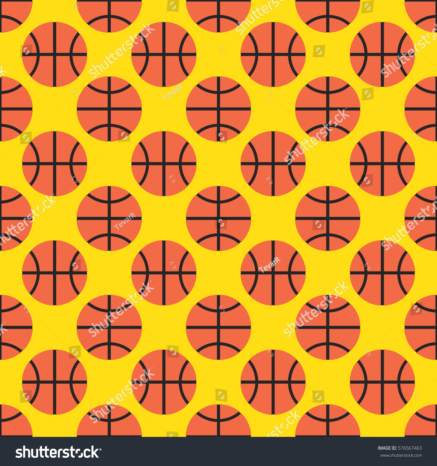 Seamless Basketball pattern