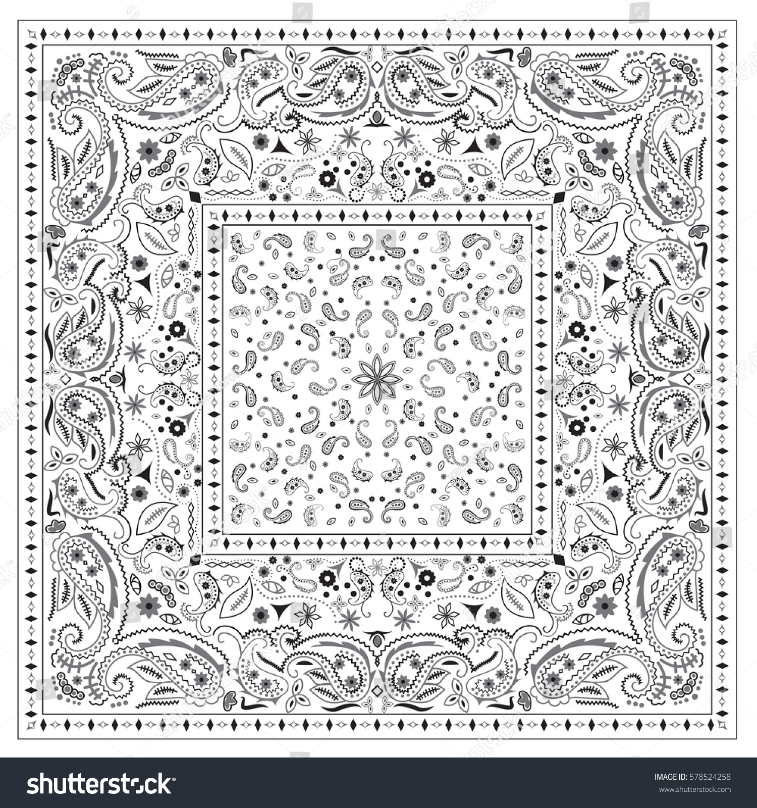 White Bandana Pattern_站酷海洛_正版图片_视频_字体_音乐素材交易平台_站酷旗下品牌