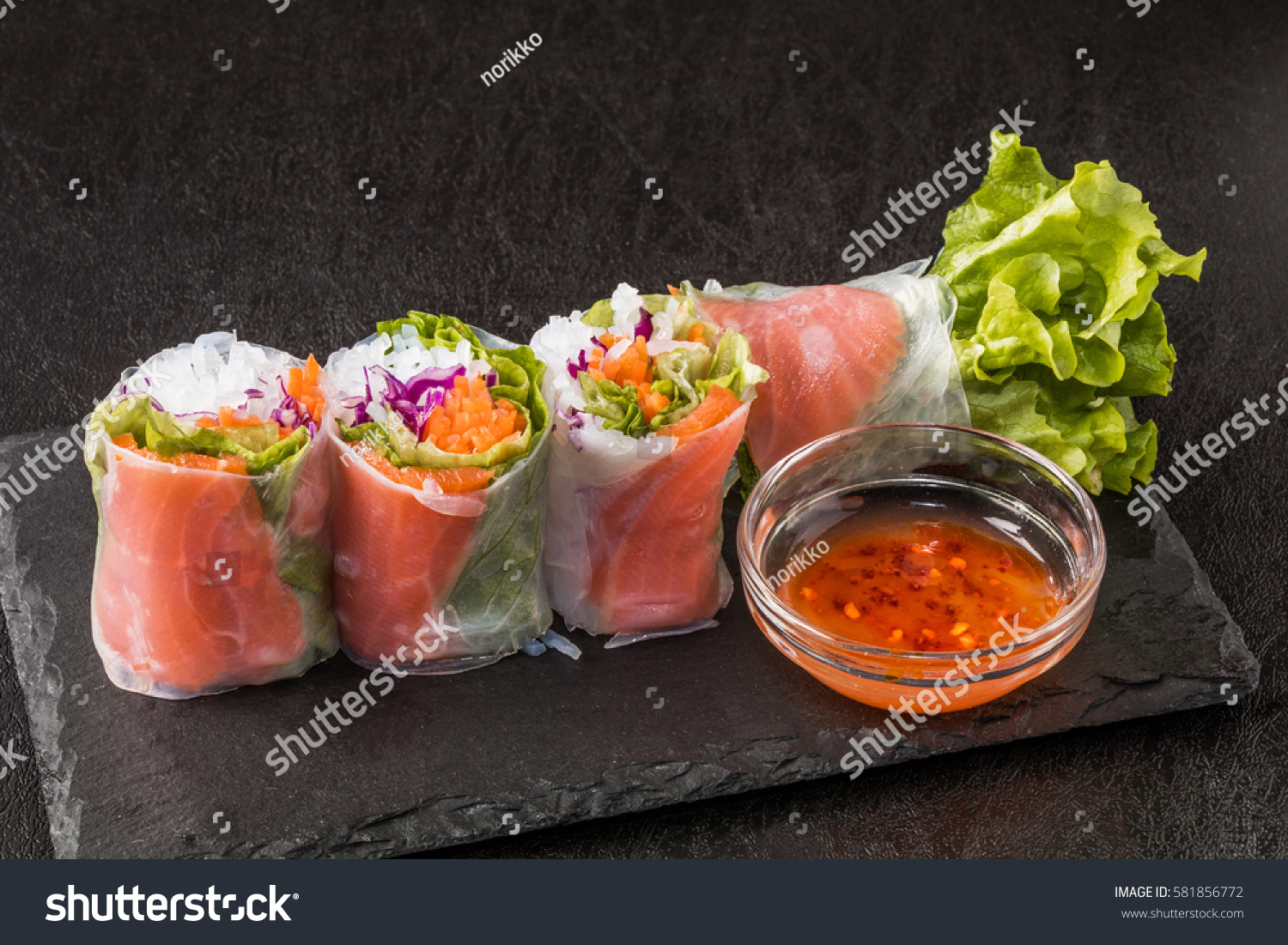 Vietnamese food  spring rolls