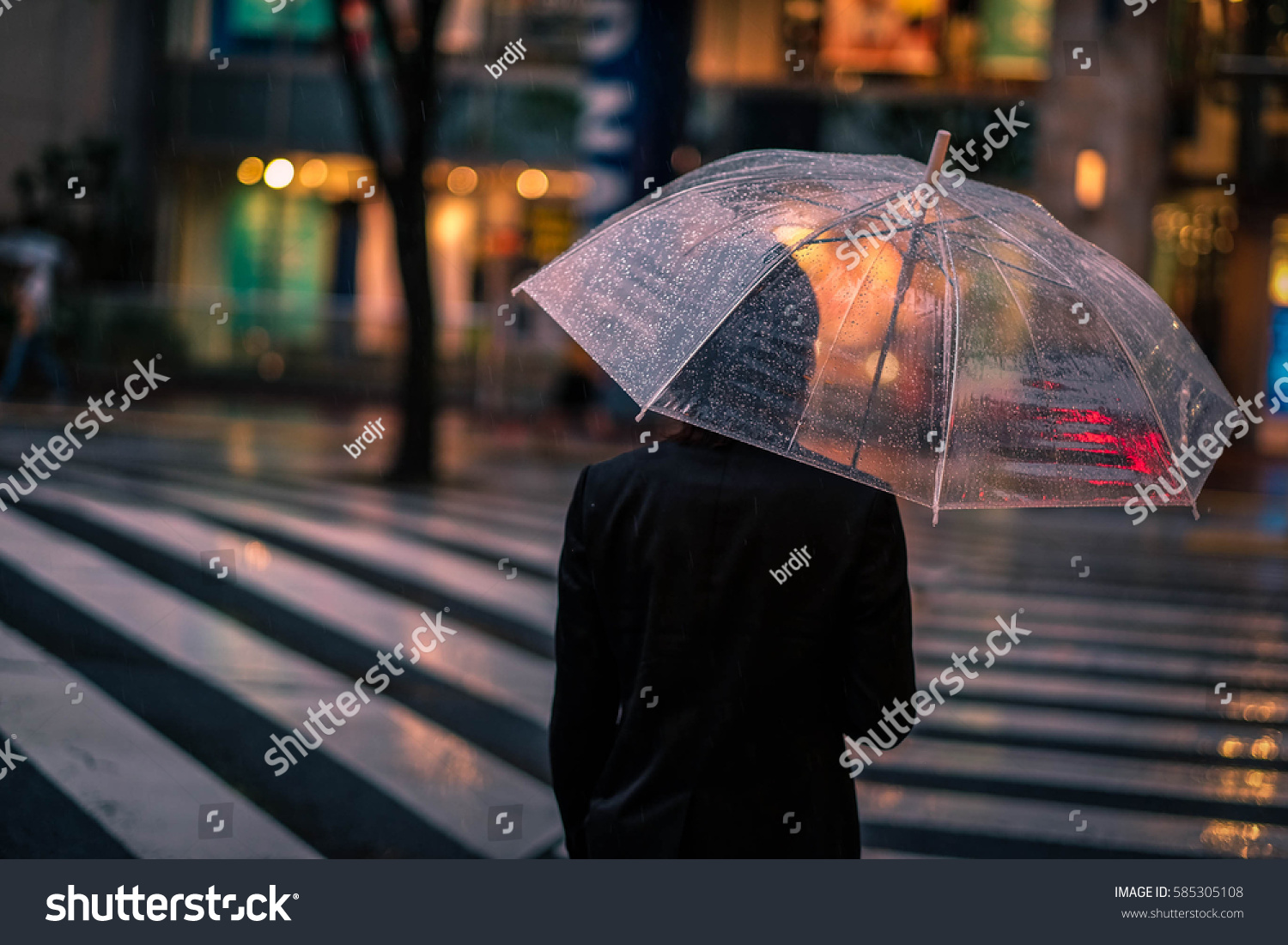 raining day in nagoya Japan