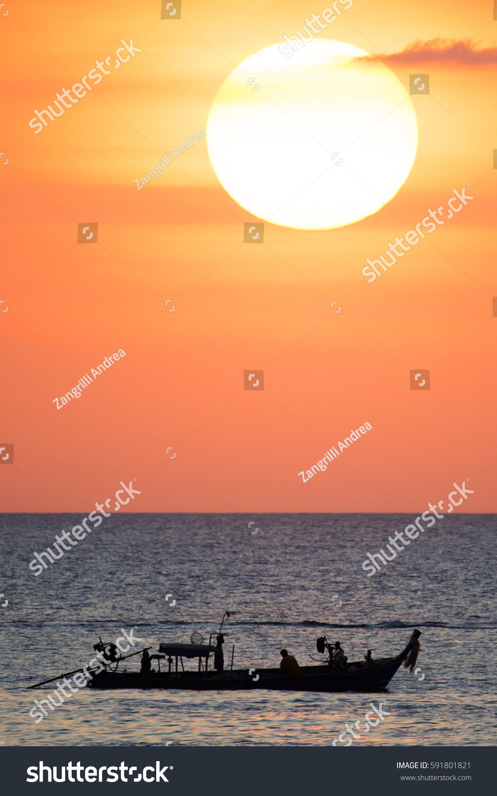 Big sunset in Phuket-Thailand 