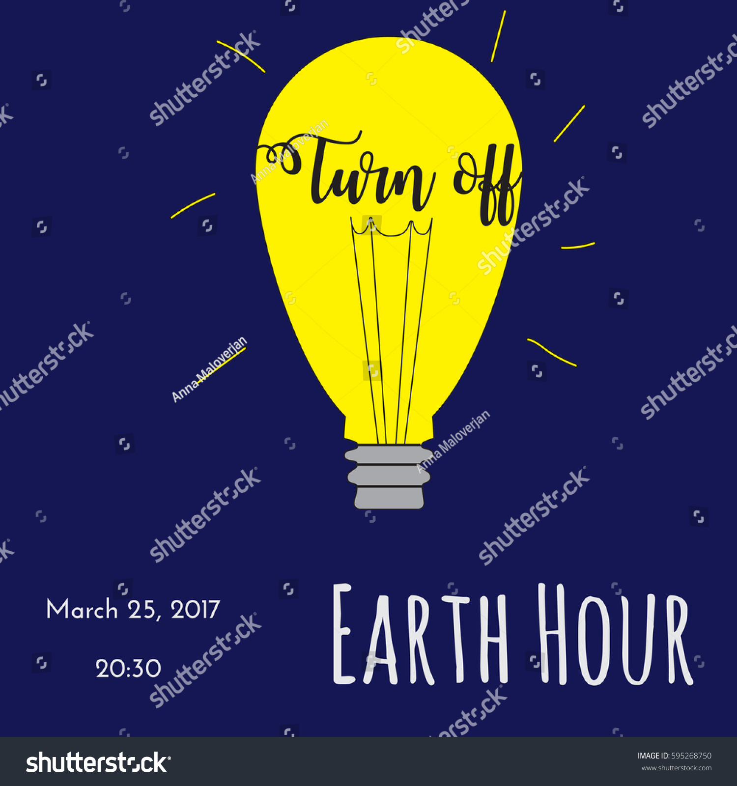 Light bulb on blue background