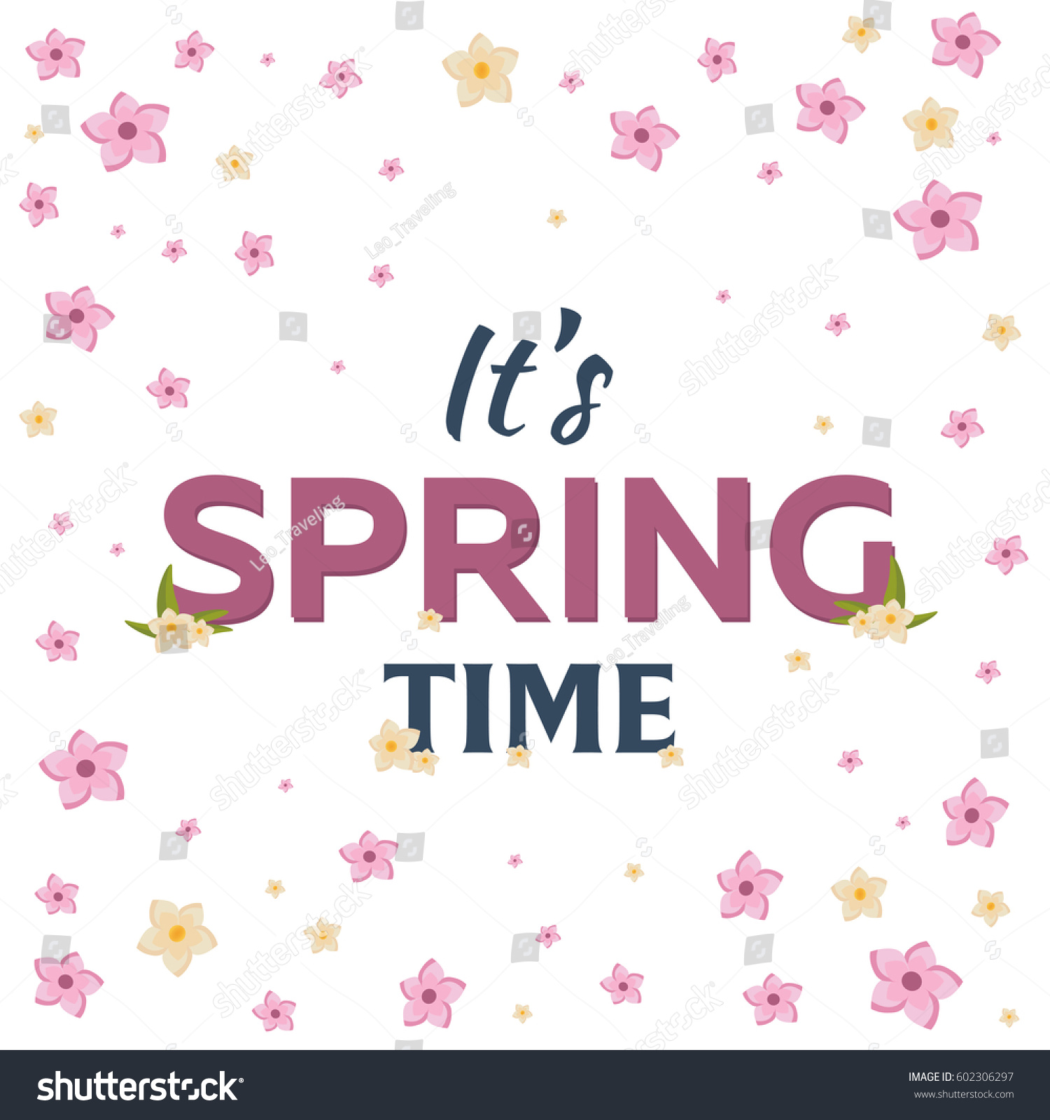 Spring banner. Background with sakura. Vector illustration