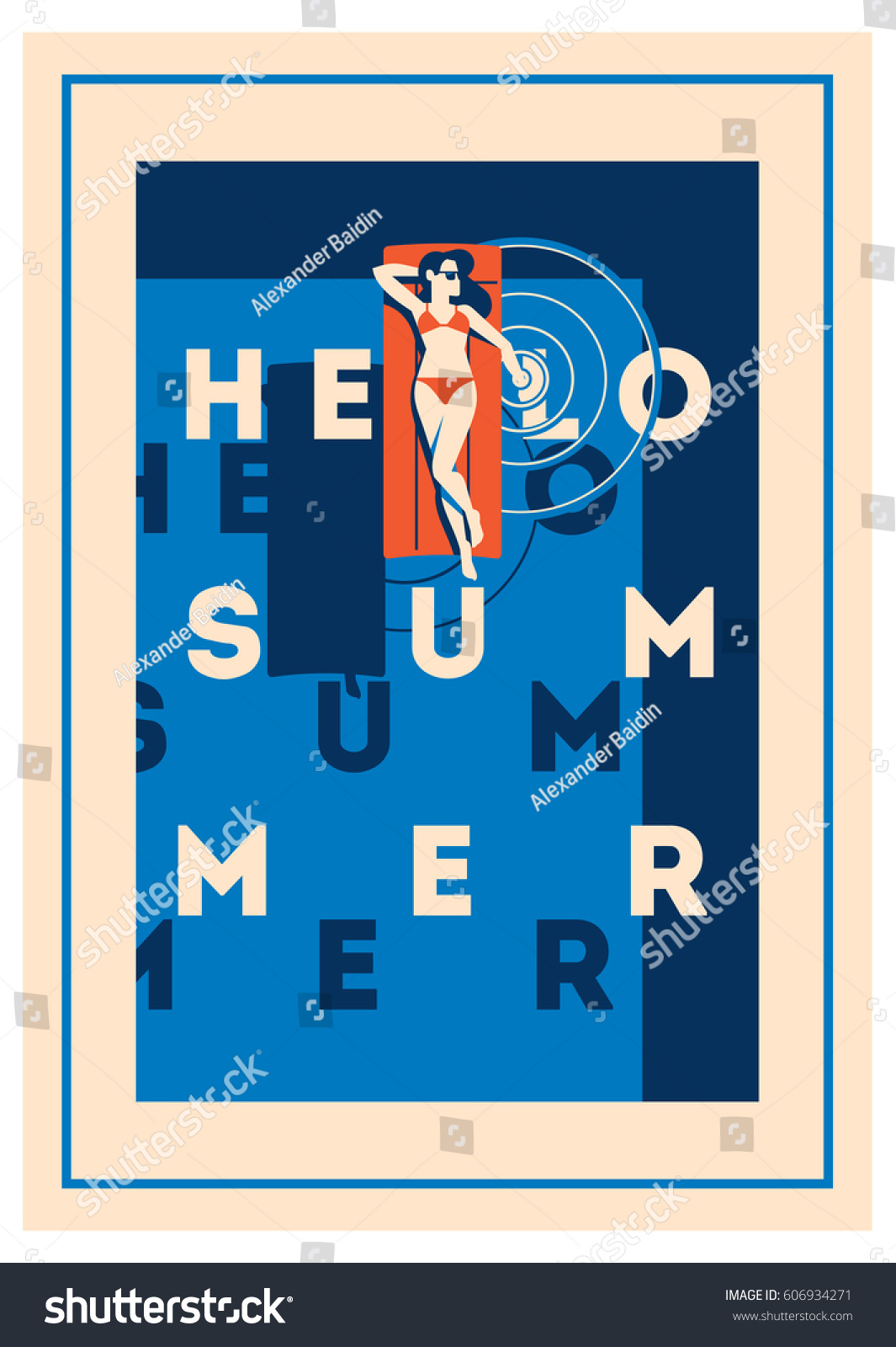 Summer Holiday and Summer Camp poster.