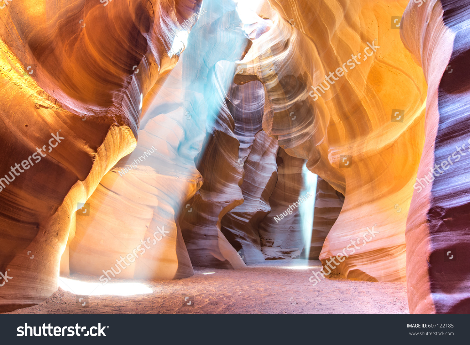 Rock formation in Antelope Canyon in Page  Arizona  USA