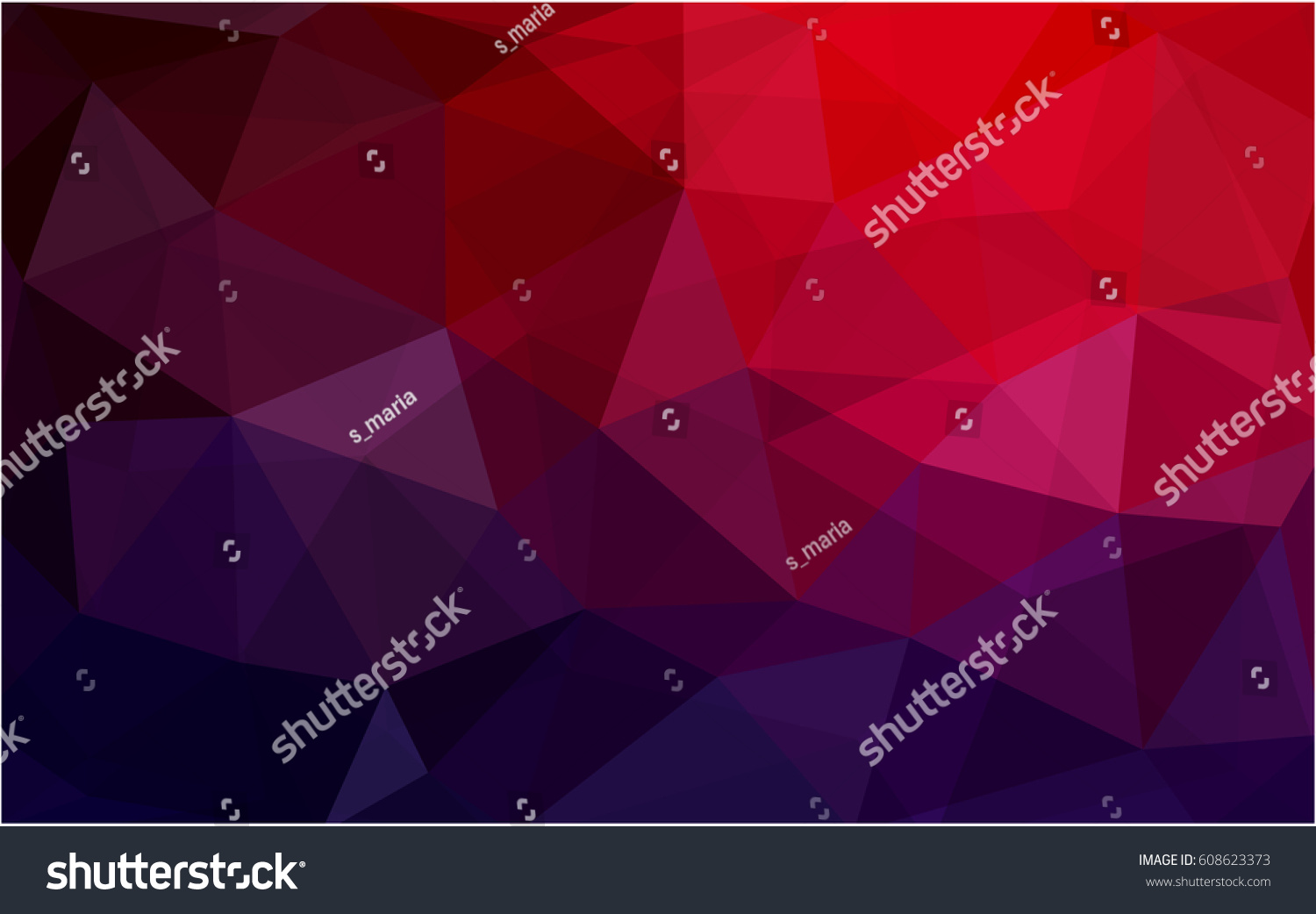 Dark Blue  Red vector Low poly crystal background. Polygon design pattern. Low poly illustration  low polygon background.