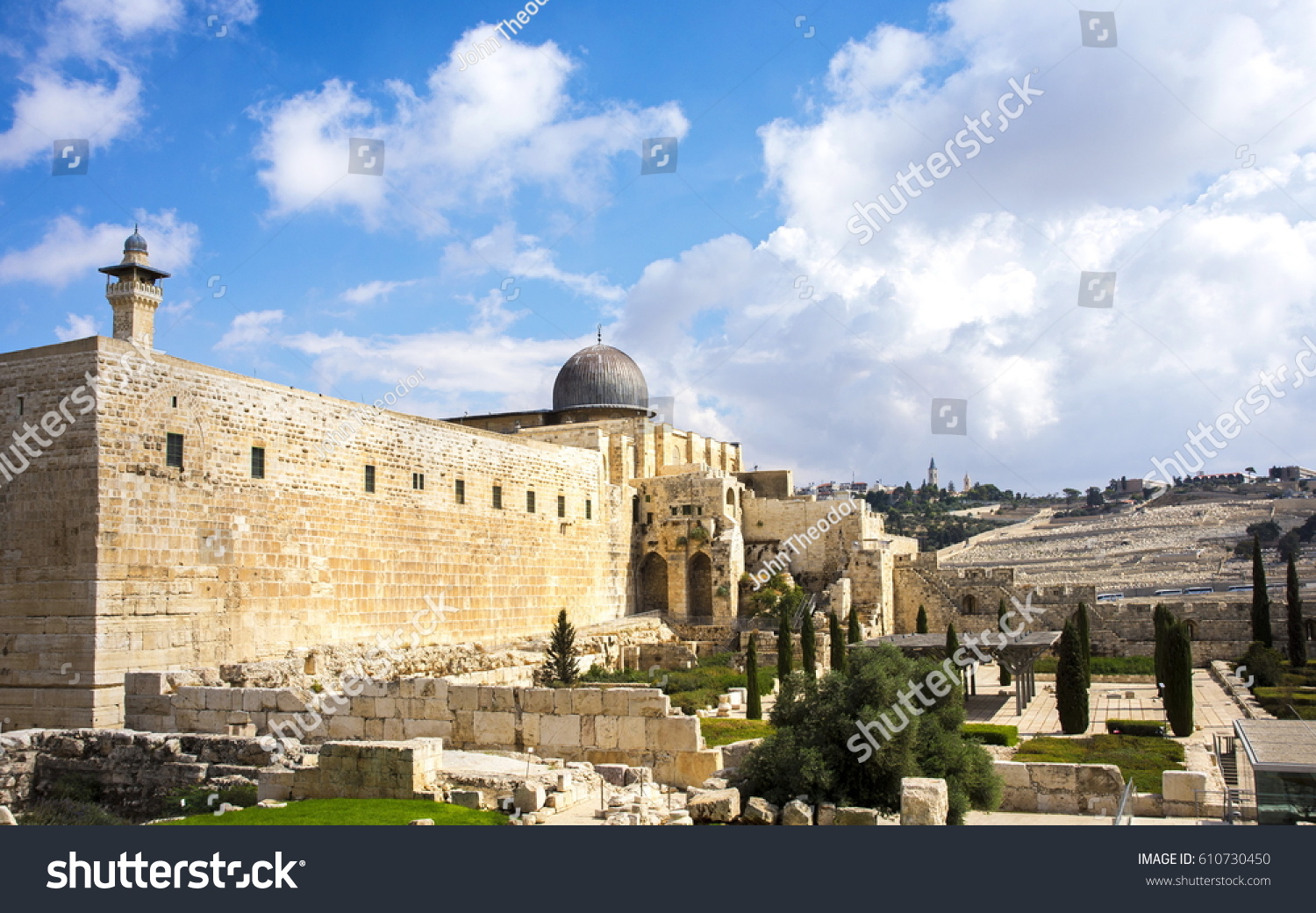 Archaeological Park  Southern wall of the Temple Mount  Old City Jerusalem