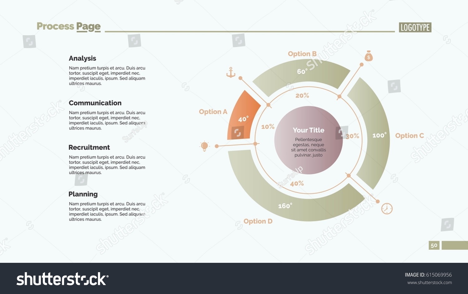 Four Sectors Doughnut Chart Slide Template_站酷海洛_正版图片_视频_字体_音乐素材交易平台_站酷旗下品牌
