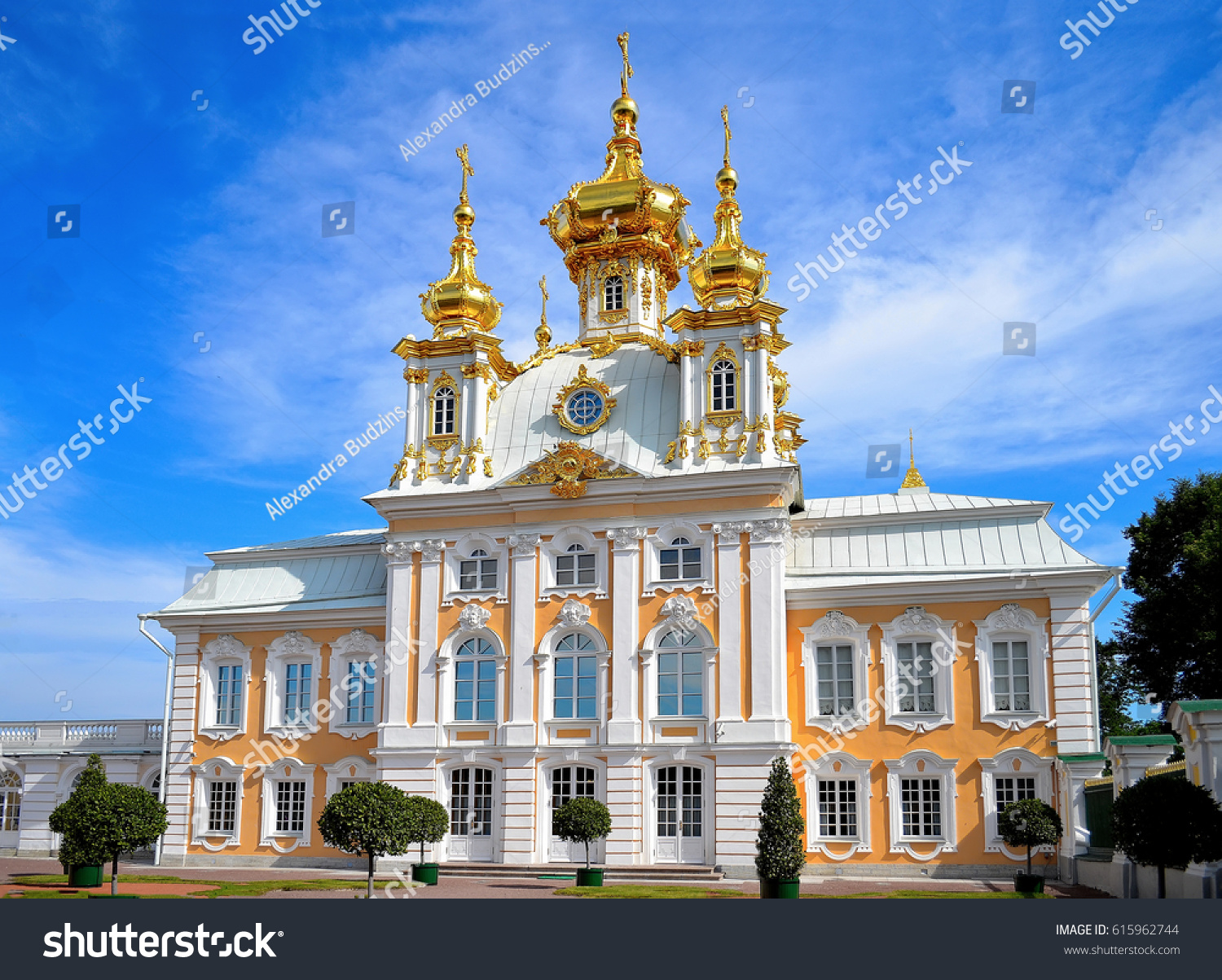 East Chapel of Petergof Palace in St. Petersburg. Russia