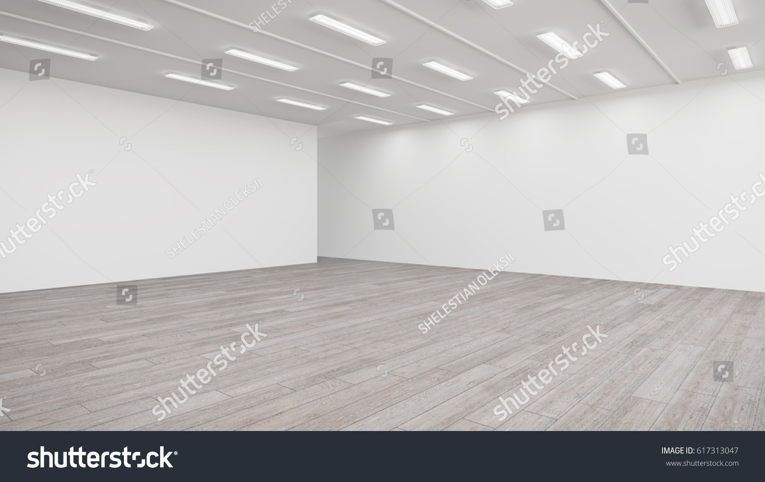 3D rendering of a light exhibition hall.