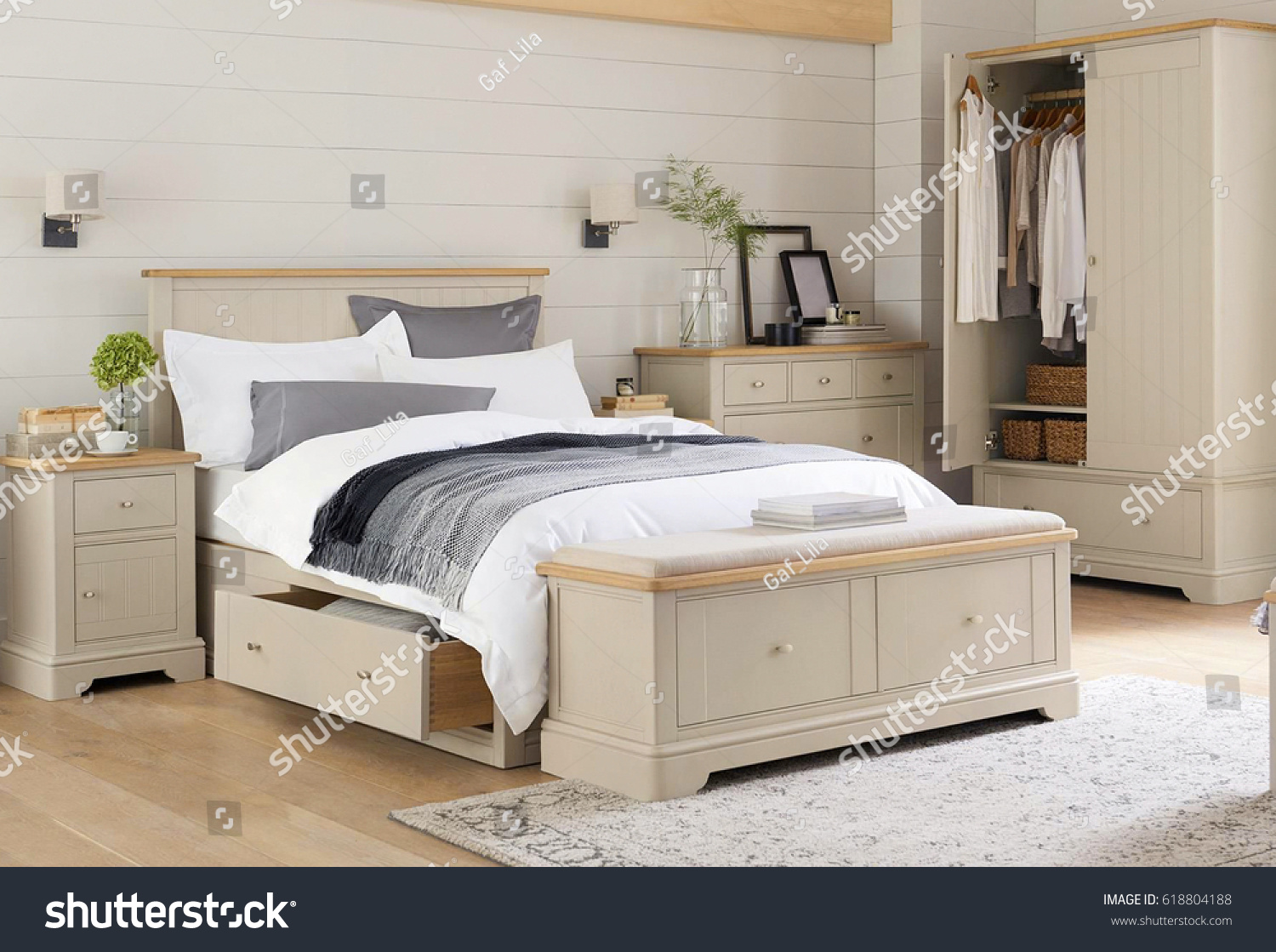 Modern design bedroom interior 