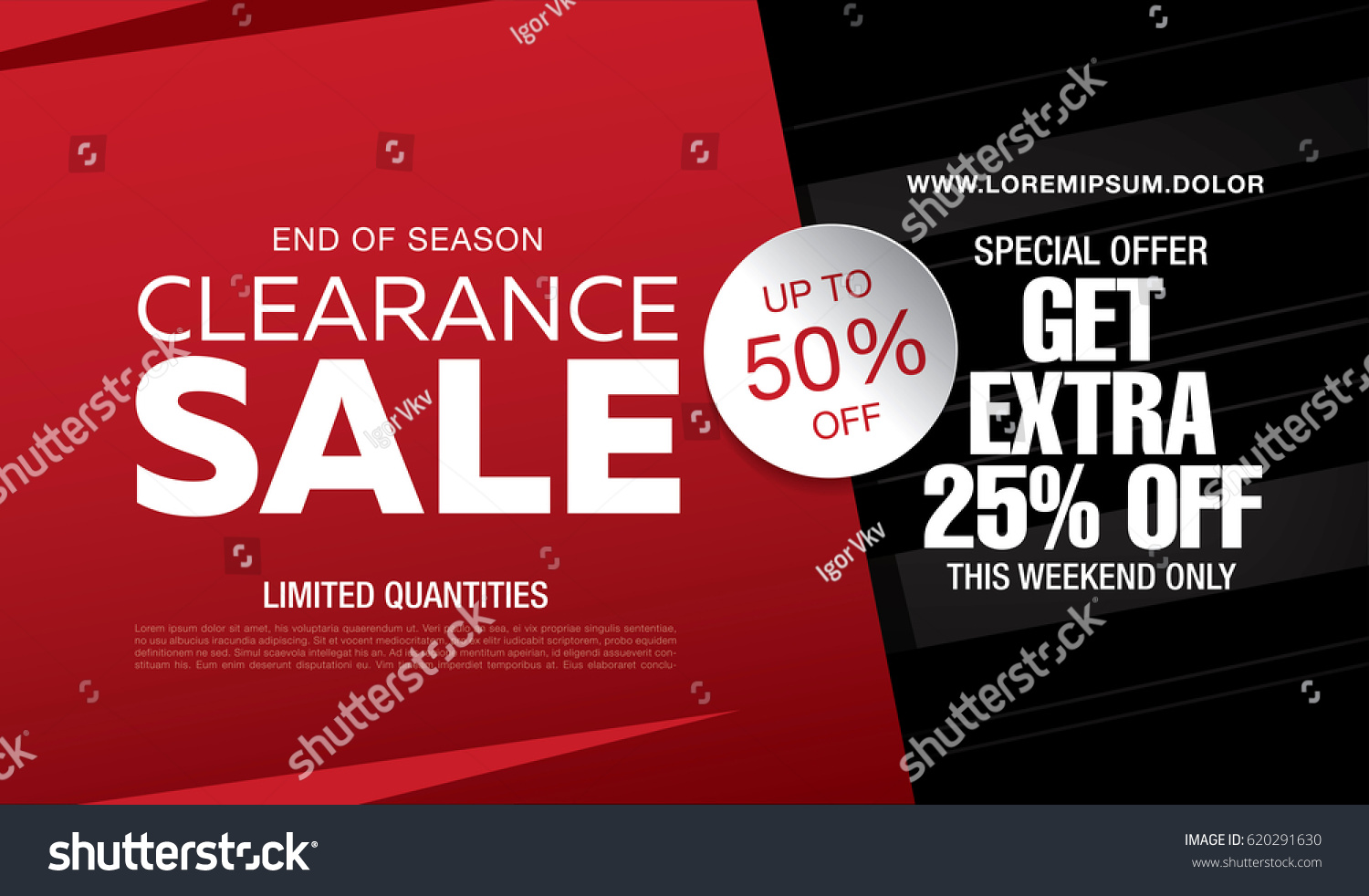 Sale banner template design