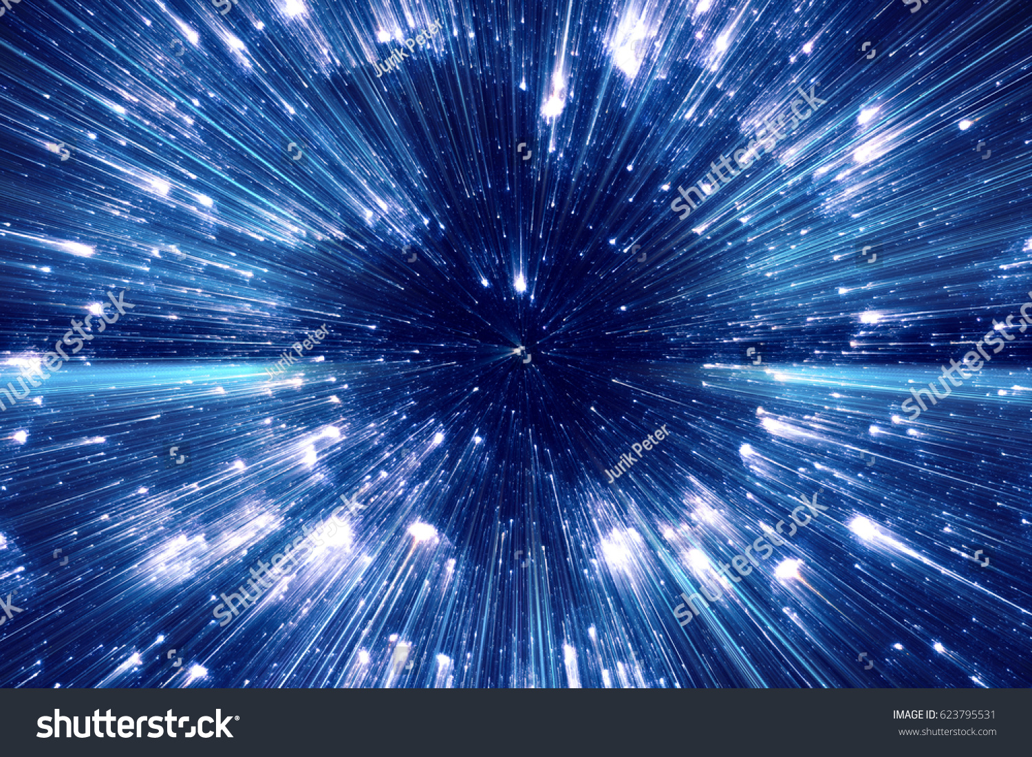 Time warp  traveling in space.