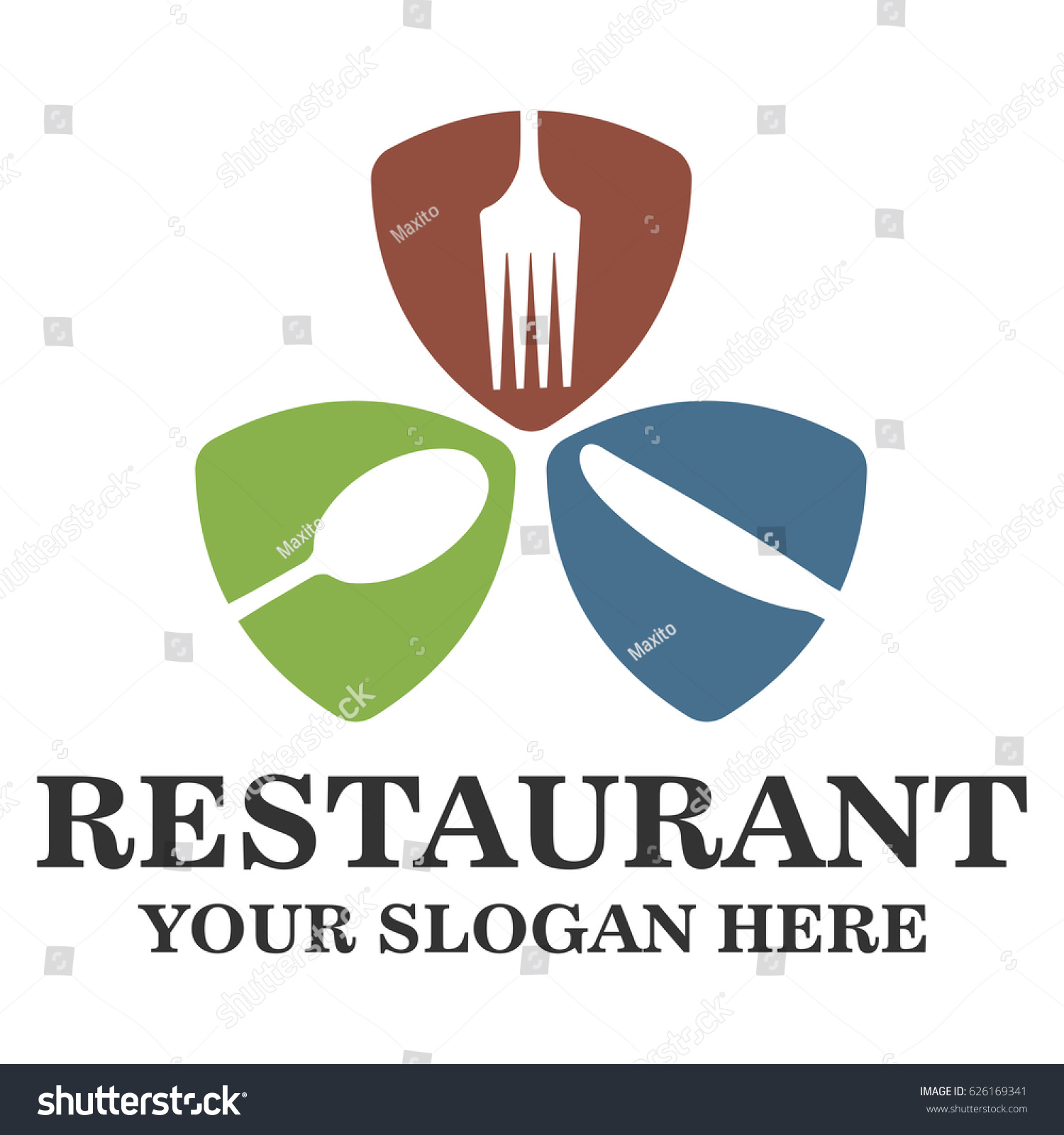 Restaurant logo template
