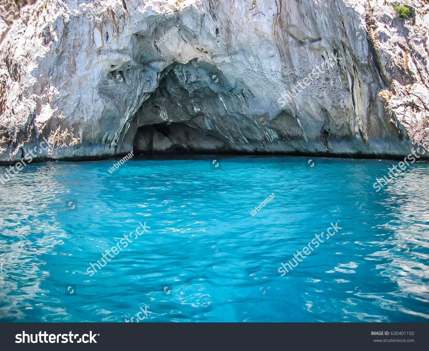 Blue grotto in Capri  Italy