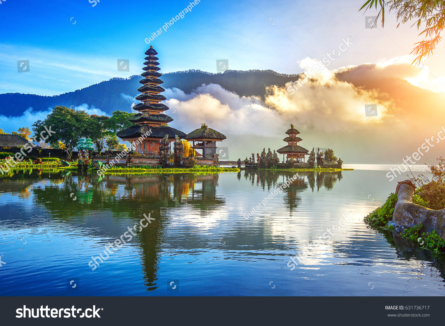 pura ulun danu bratan temple in Bali  indonesia.