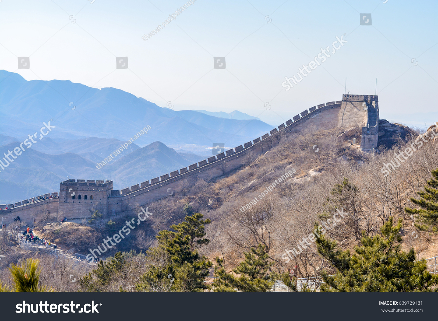winter badaling the great wall of china beijing china