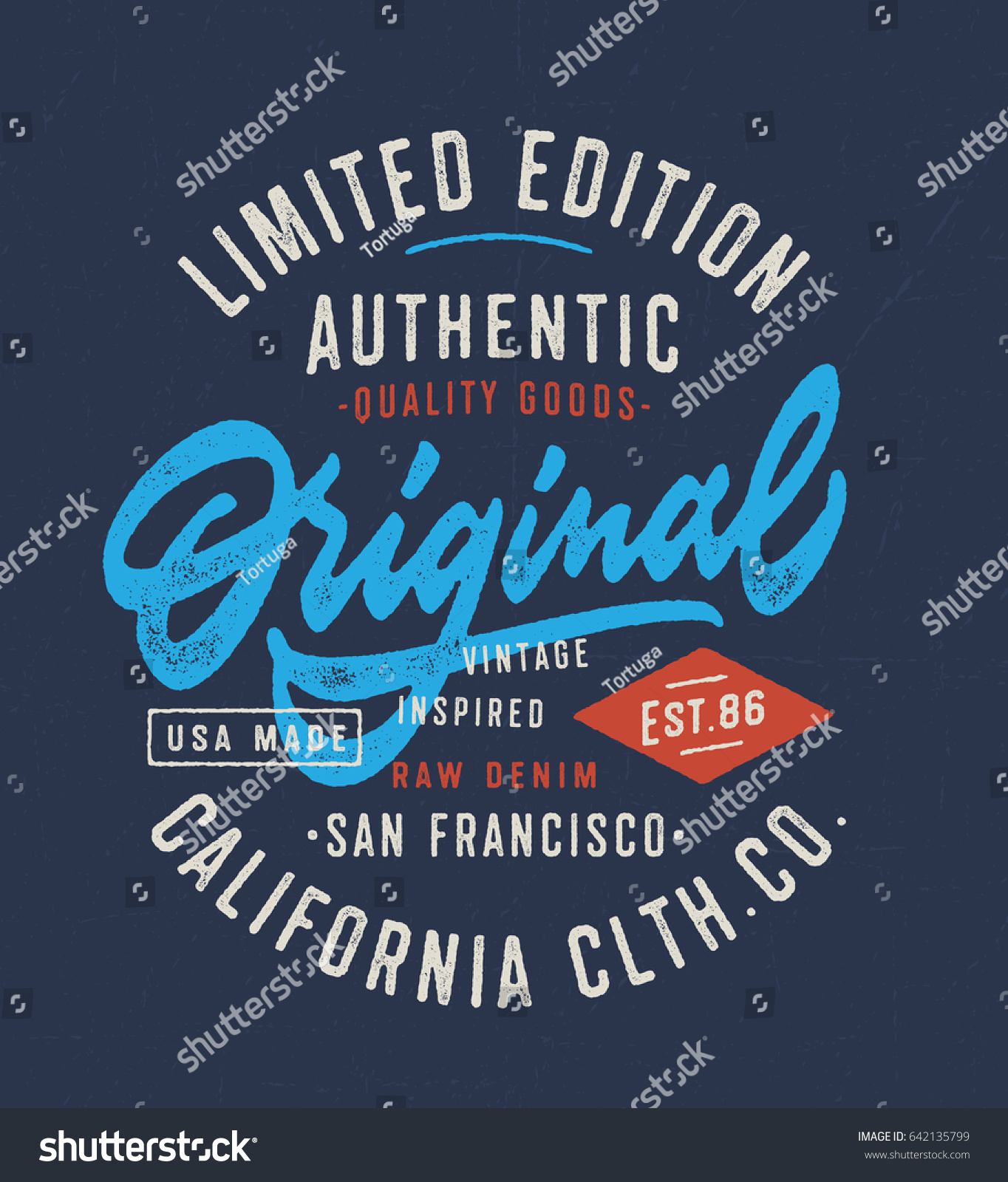Original Vintage Textured Hand Lettered T Shirt Graphics. Typography Apparel Fashion Design. Vector Typographic Badge.
