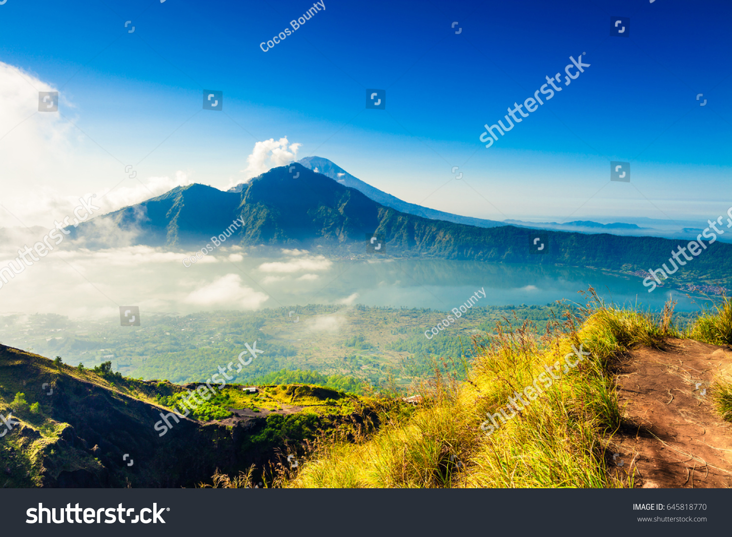 sunrise Mountain location Mountain Batur kintamani bali indonesia