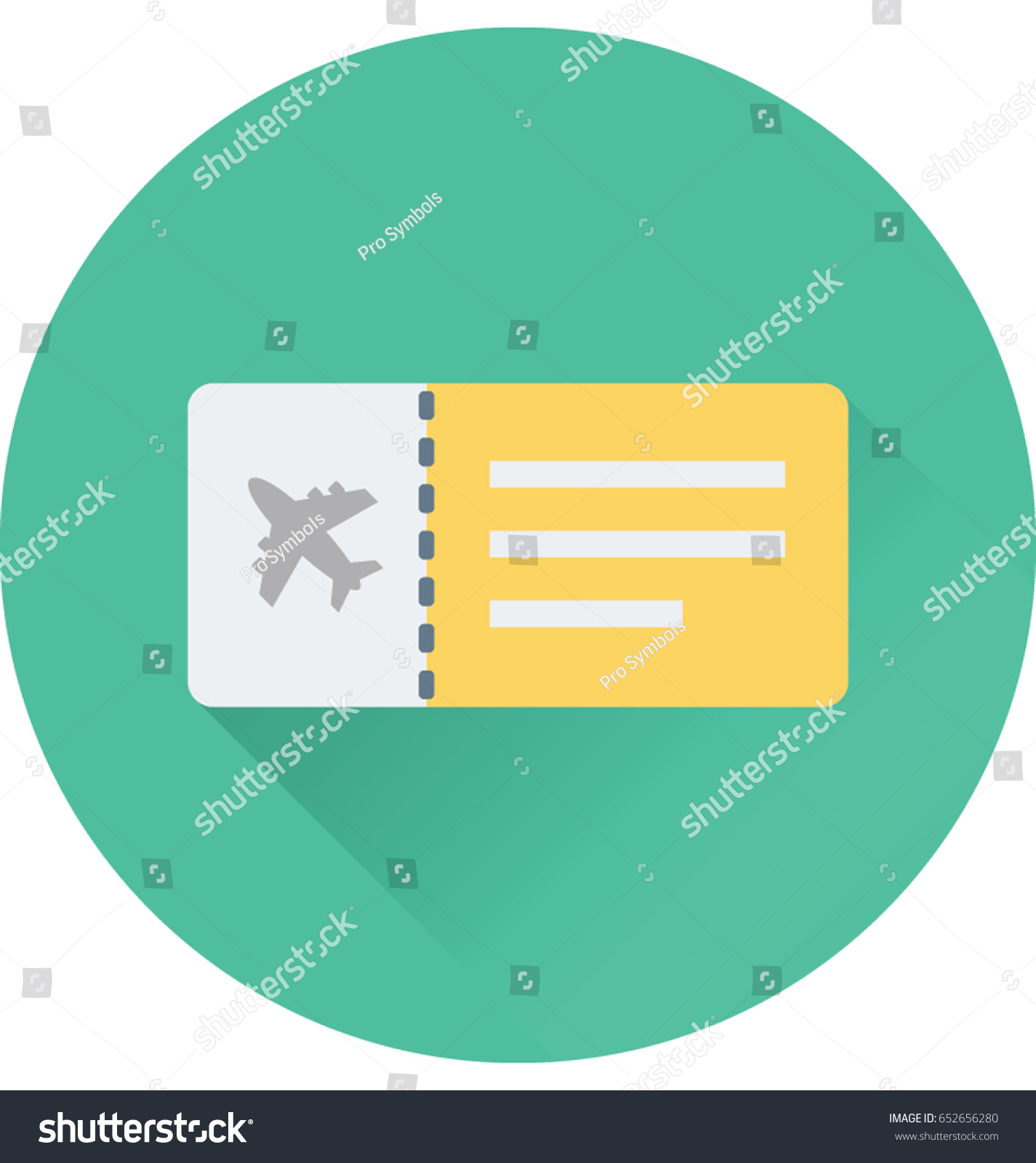 Air Ticket Vector Icon