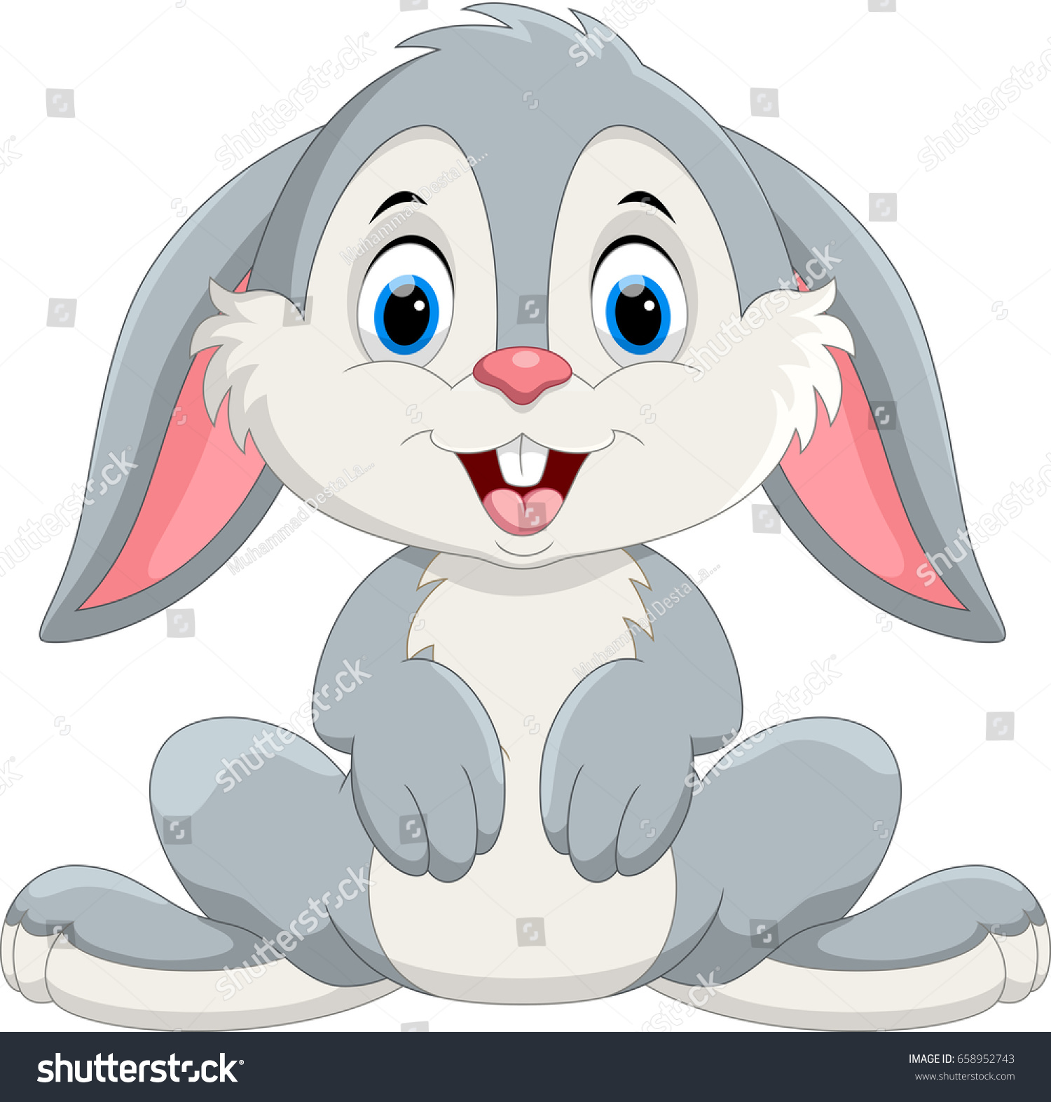 Cute little bunny cartoon 