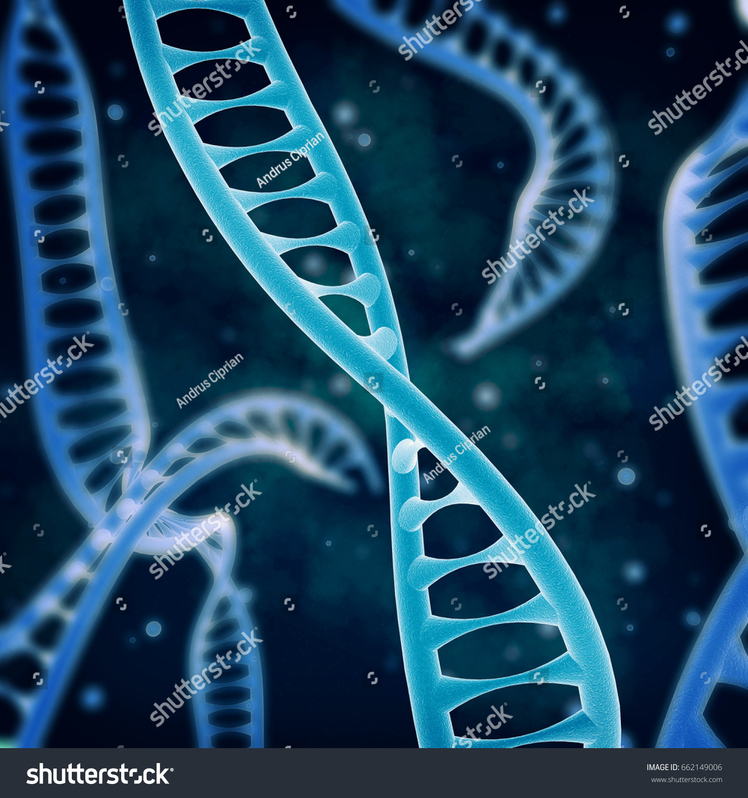 DNA chain - 3D illustration