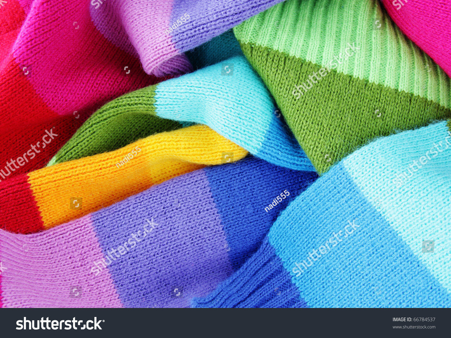multicolored woolen soft texture
