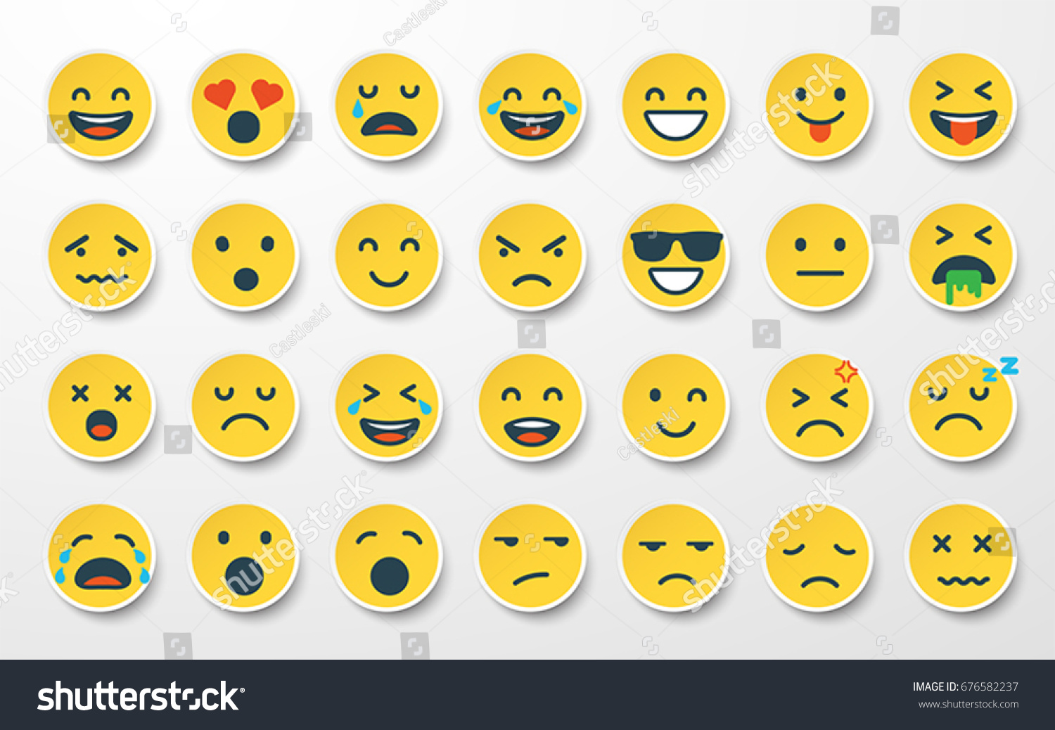 Emoji sticker set