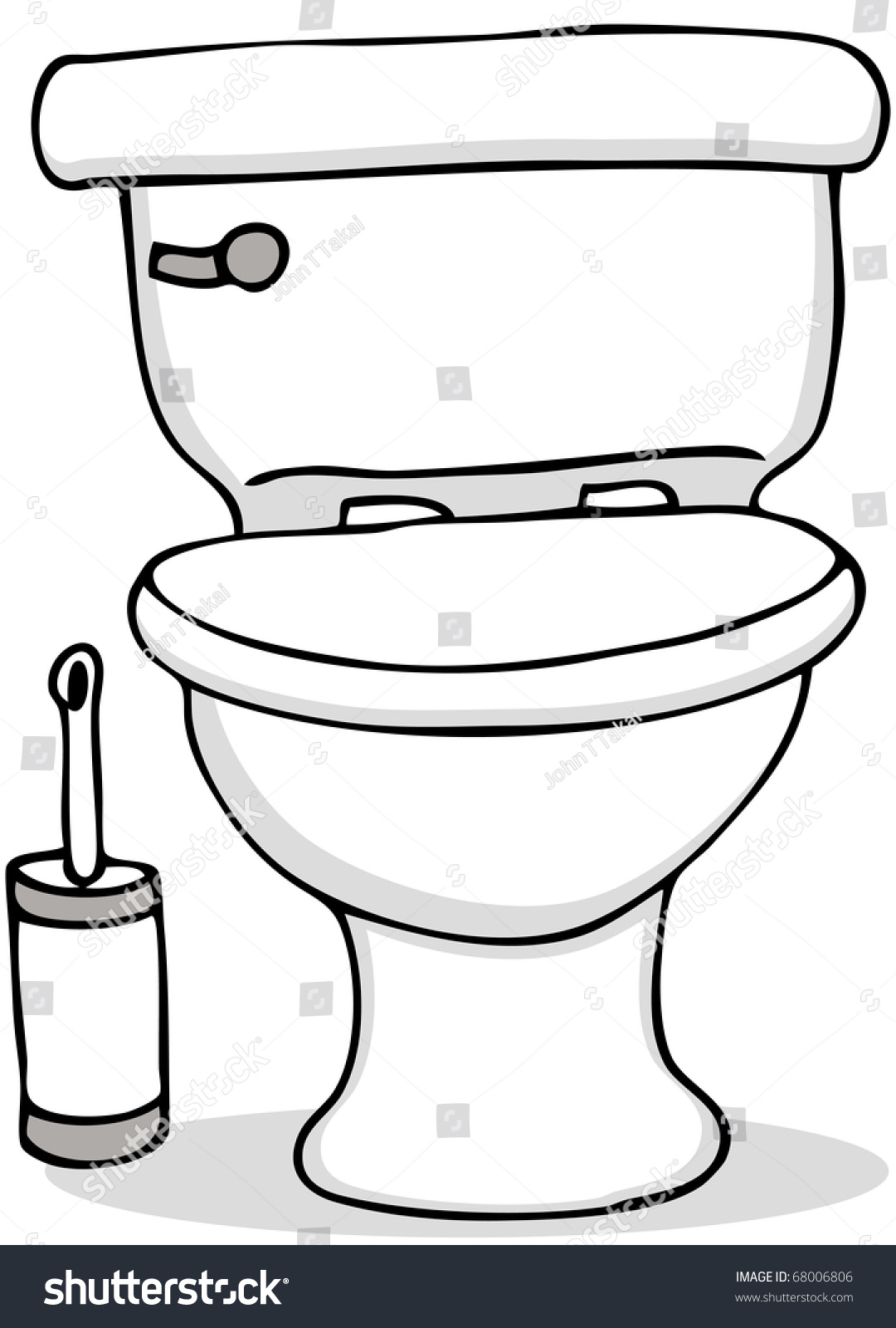 An image of a toilet and cleaning brush.